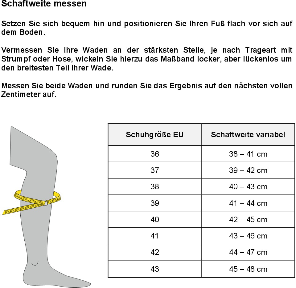 Rieker Winterstiefel, mit variablen Schaft von normal bis XL