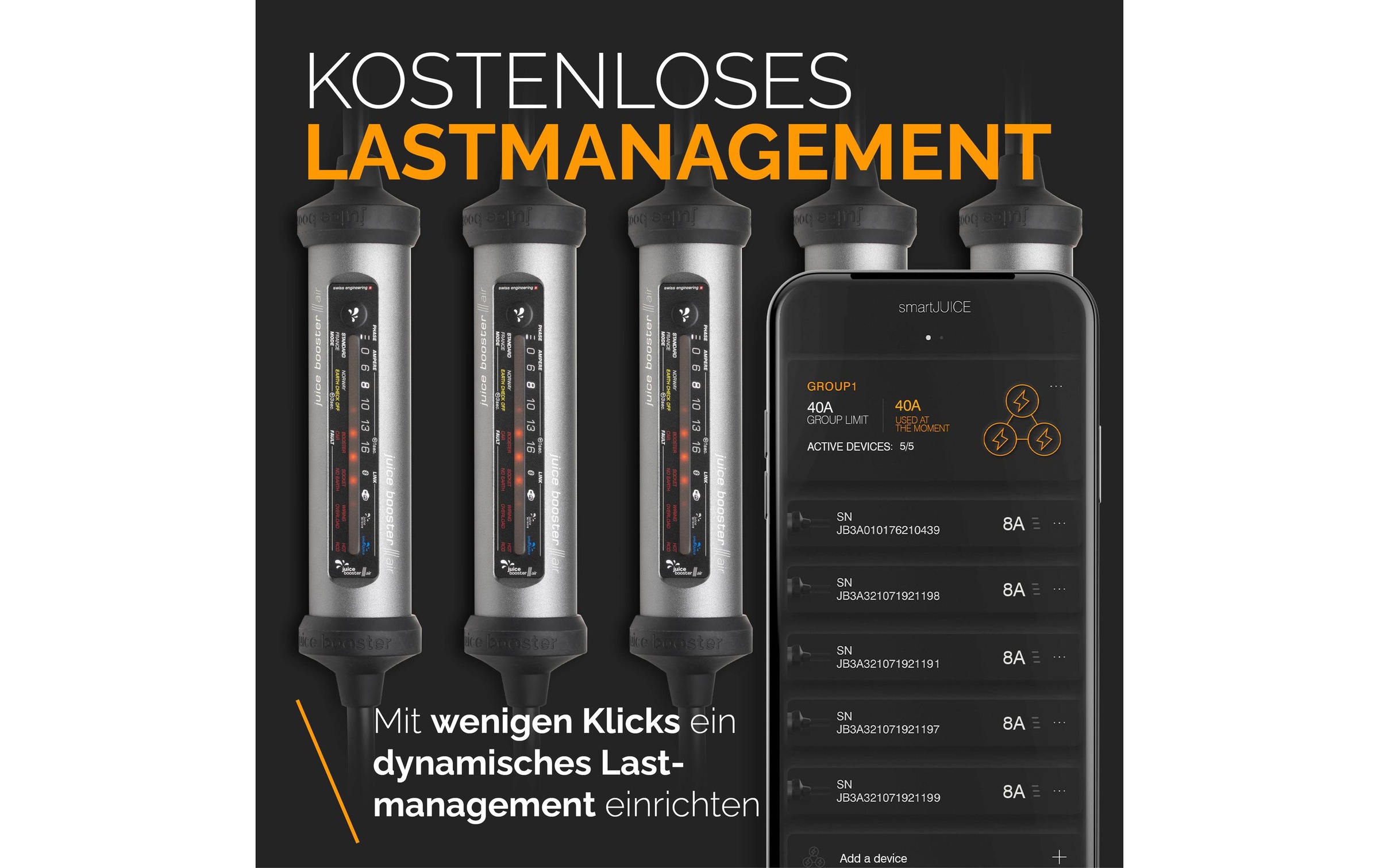 Elektroauto-Ladestation »Juice Technology JUICE BOOSTER 3 air Swiss Basic Set«