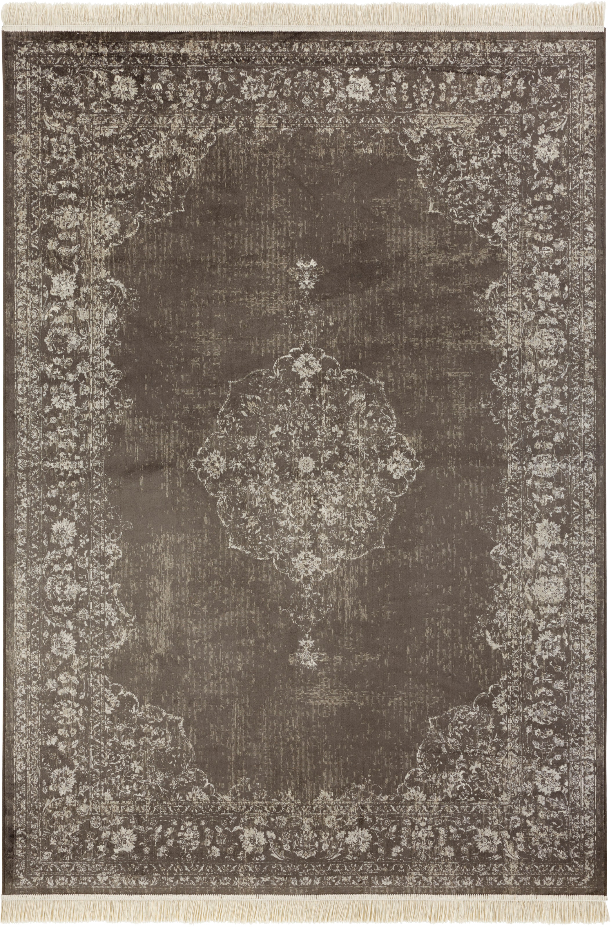 NOURISTAN Teppich »Orient Vintage Medaillon«, rechteckig, 5 mm Höhe, Orientalisch mit Fransen, Orient, Wohnzimmer, Schlafzimmer, Esszimmer