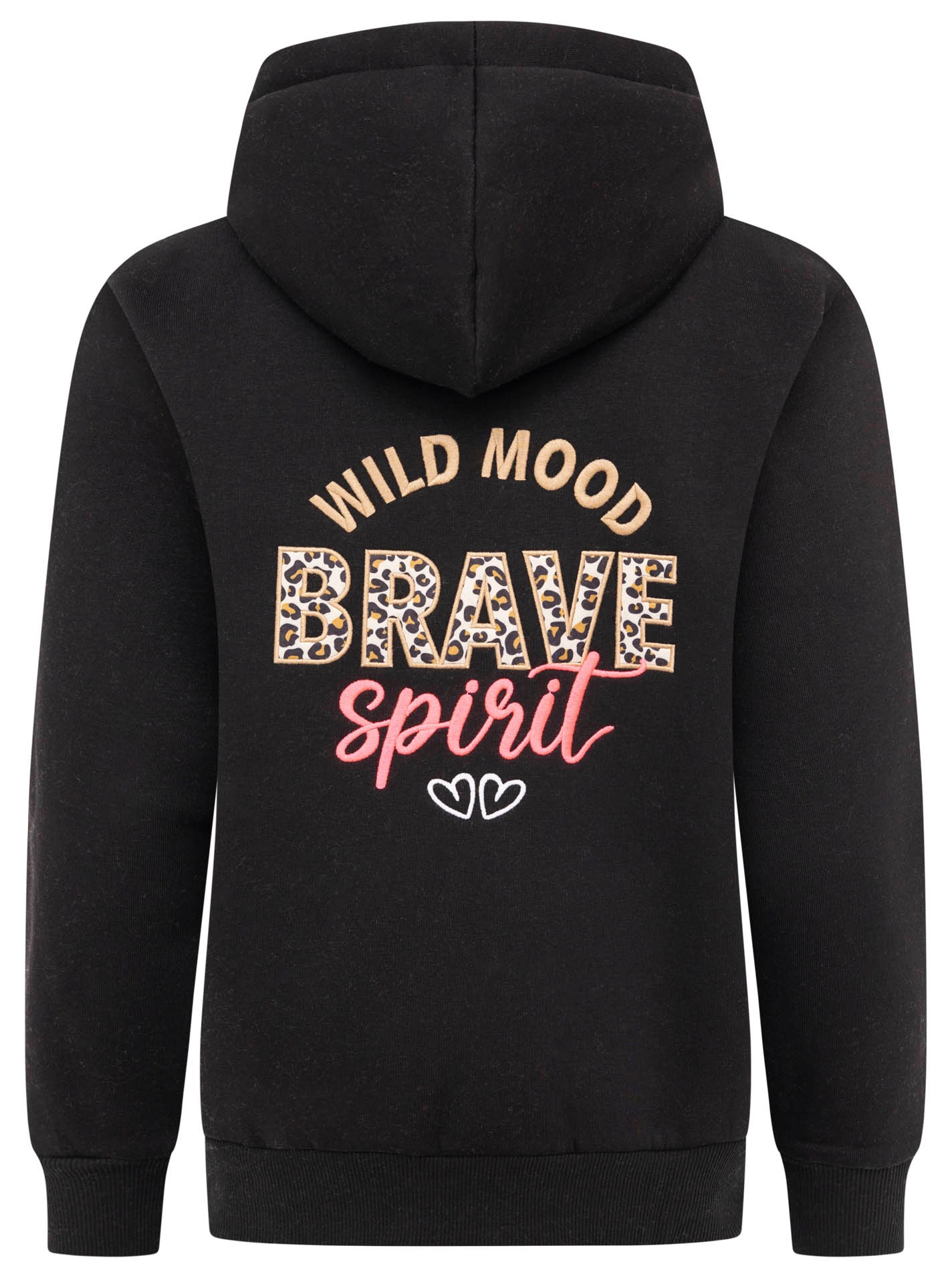 Zwillingsherz Kapuzensweatjacke »"Brave Spirit"«, Langarm, Reissverschluss, Kapuze, Kordelzug, Animal-Details