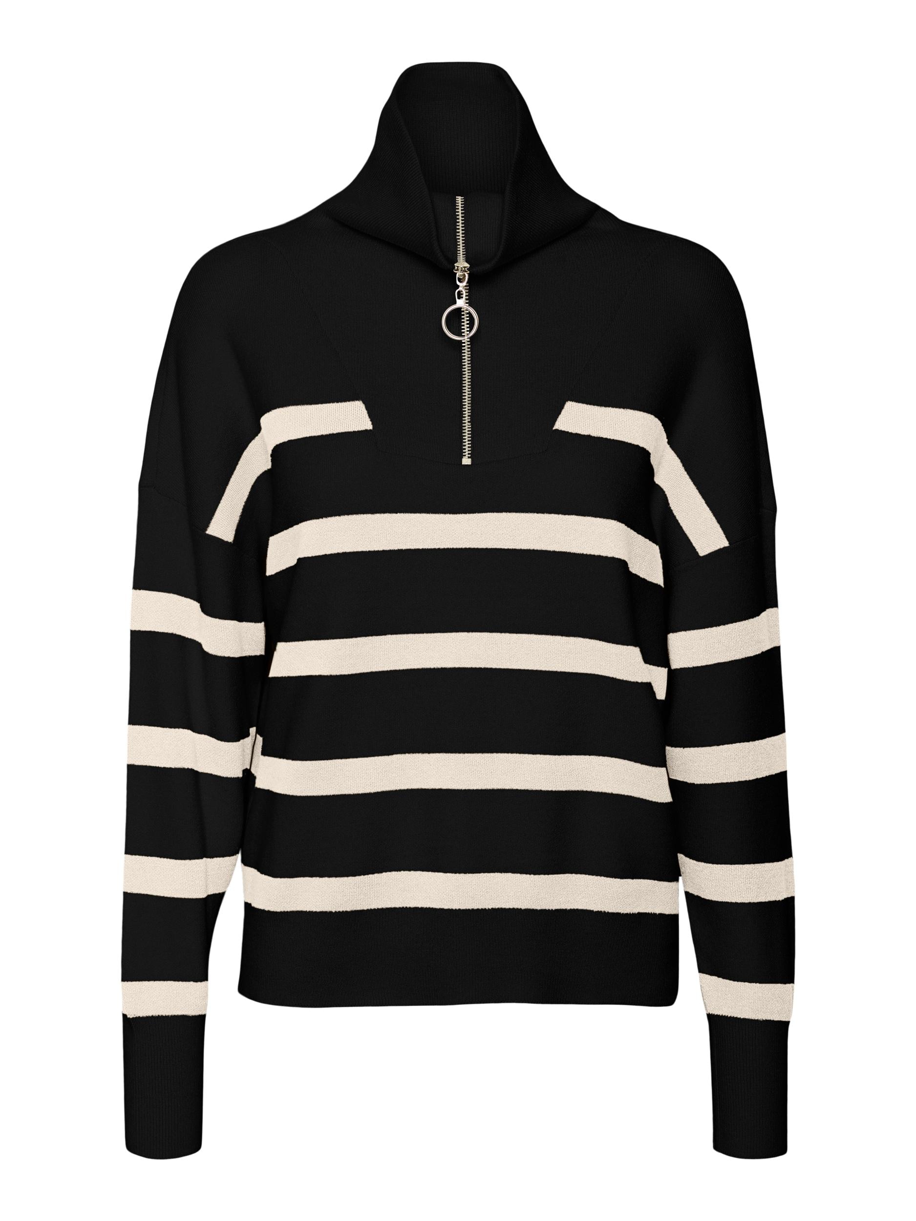 Vero Moda Troyer »VMSABA STRIPE LS HIGHNECK BLOUSE GA NOOS«