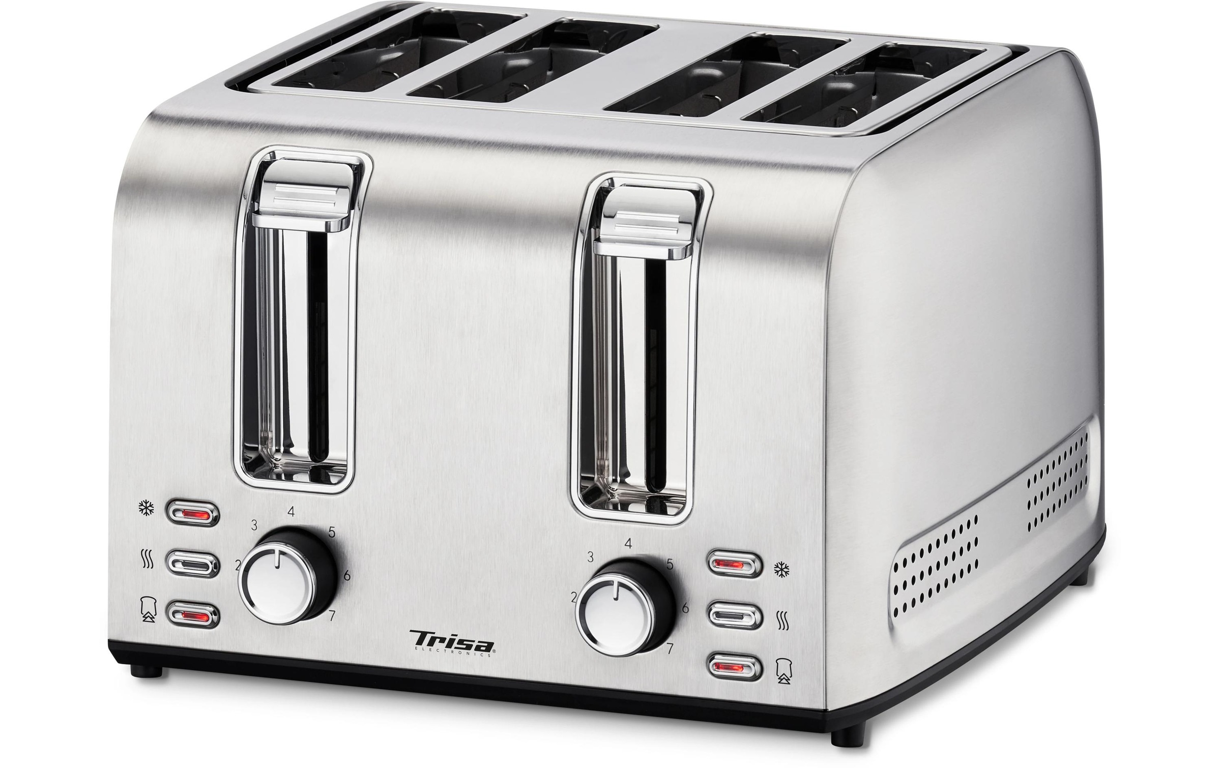 Trisa Toaster »Toast 4 All Edelstahl« 4 Schlitze für 4 Scheiben 1500 W