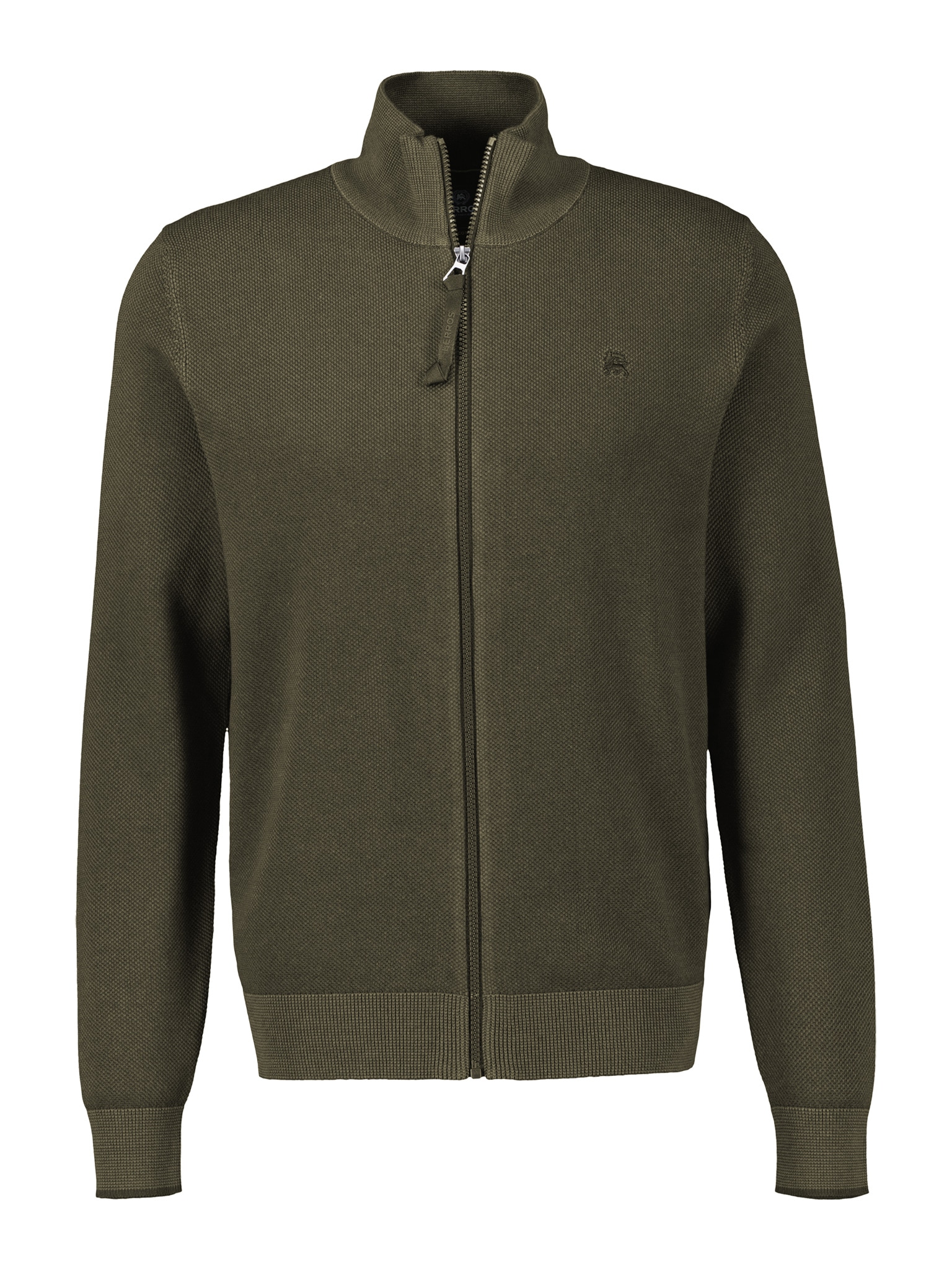 LERROS Strickfleecejacke, ohne Kapuze, mit Reissverchluss