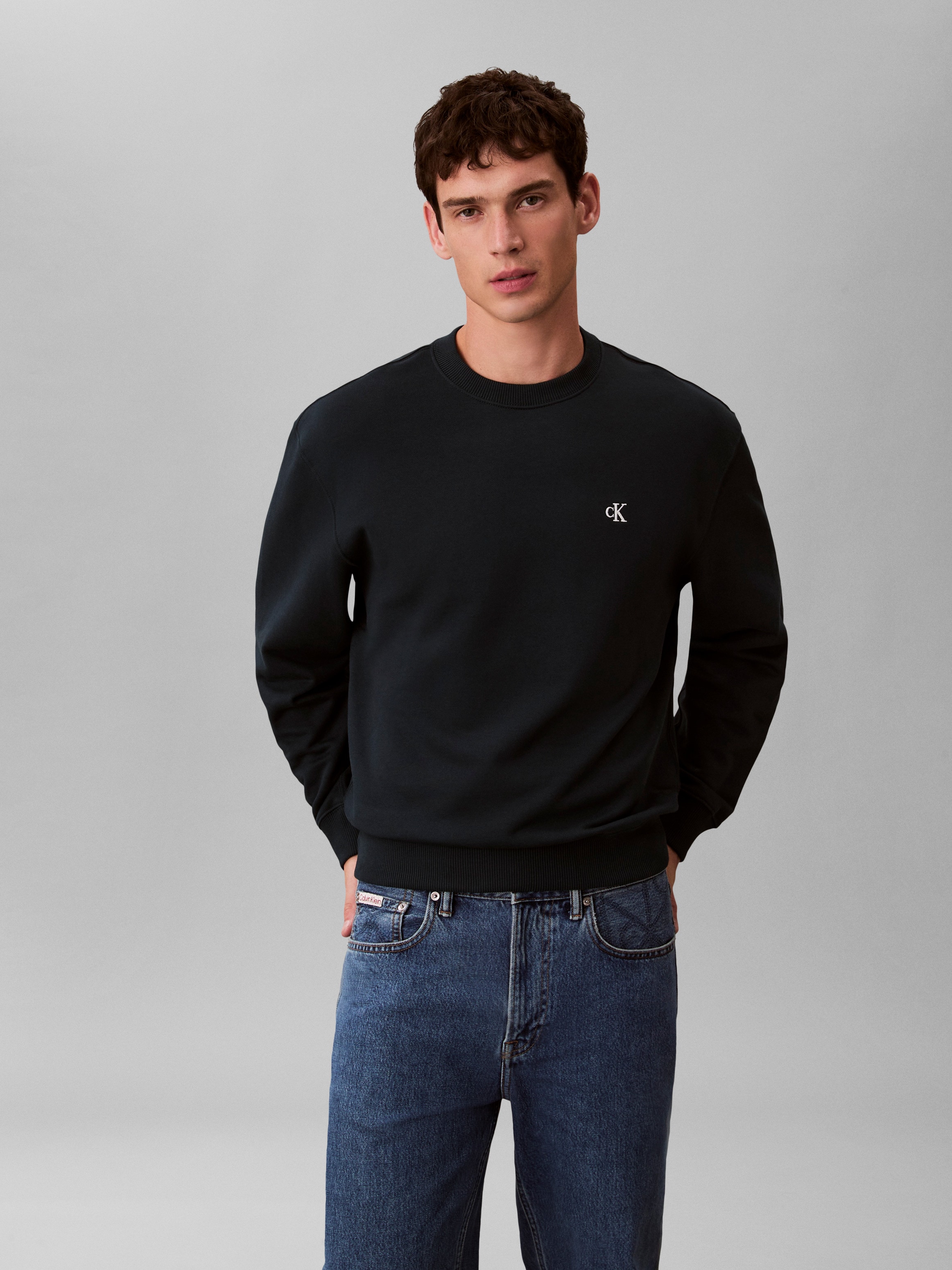 Calvin Klein Jeans Sweatshirt, Regular fit mit Rundhalsausschnitt