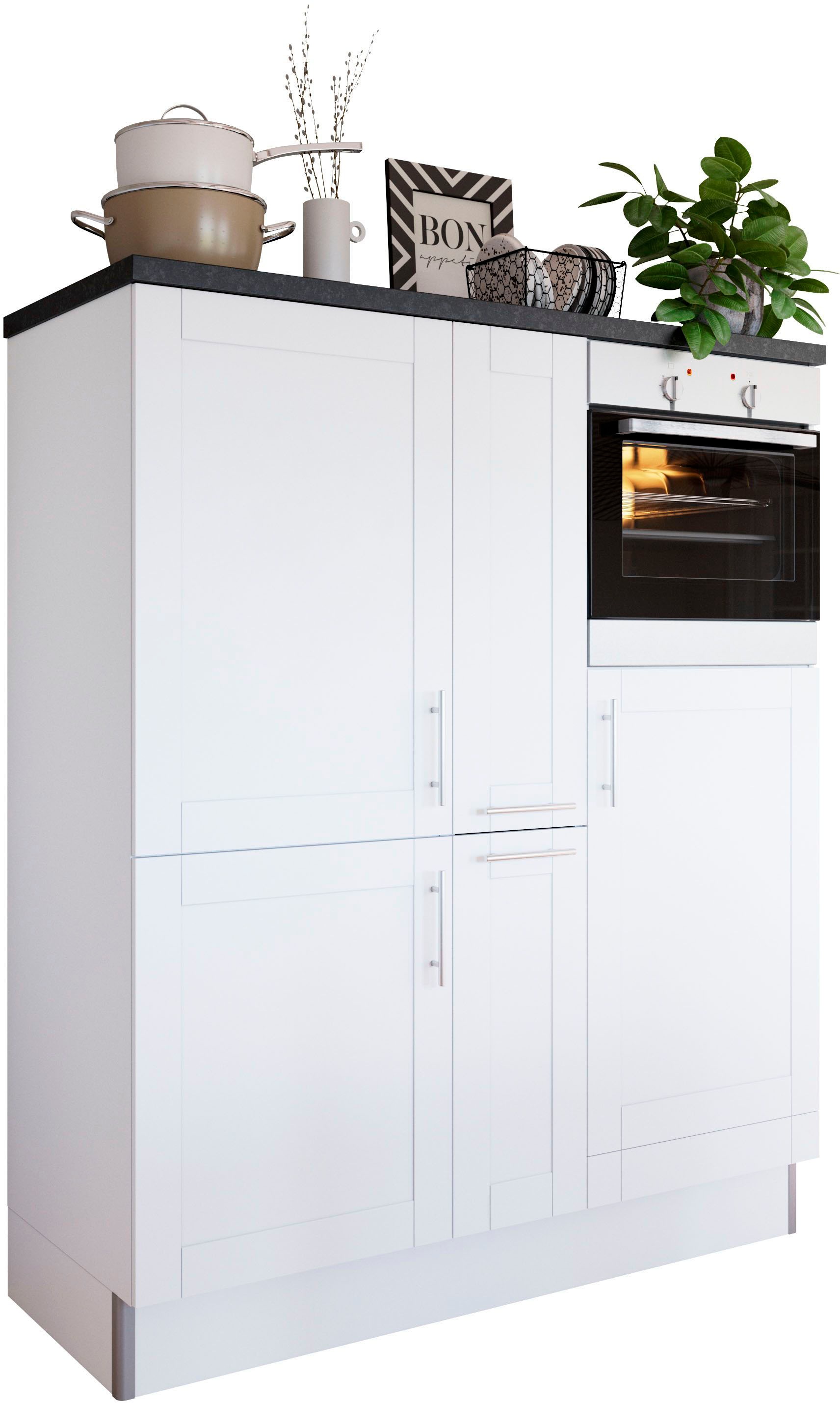 OPTIFIT Pantryküche »Ahus«, Breite 150 cm,wahlweise mit E-Geräten,Soft-Close-Funktion