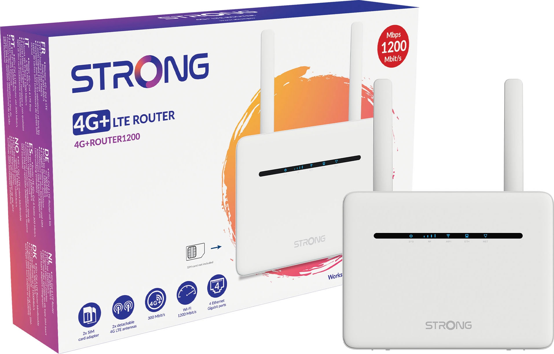 Strong WLAN-Router »4G LTE Dualband Router«, bis zu 1200 Mbit/s