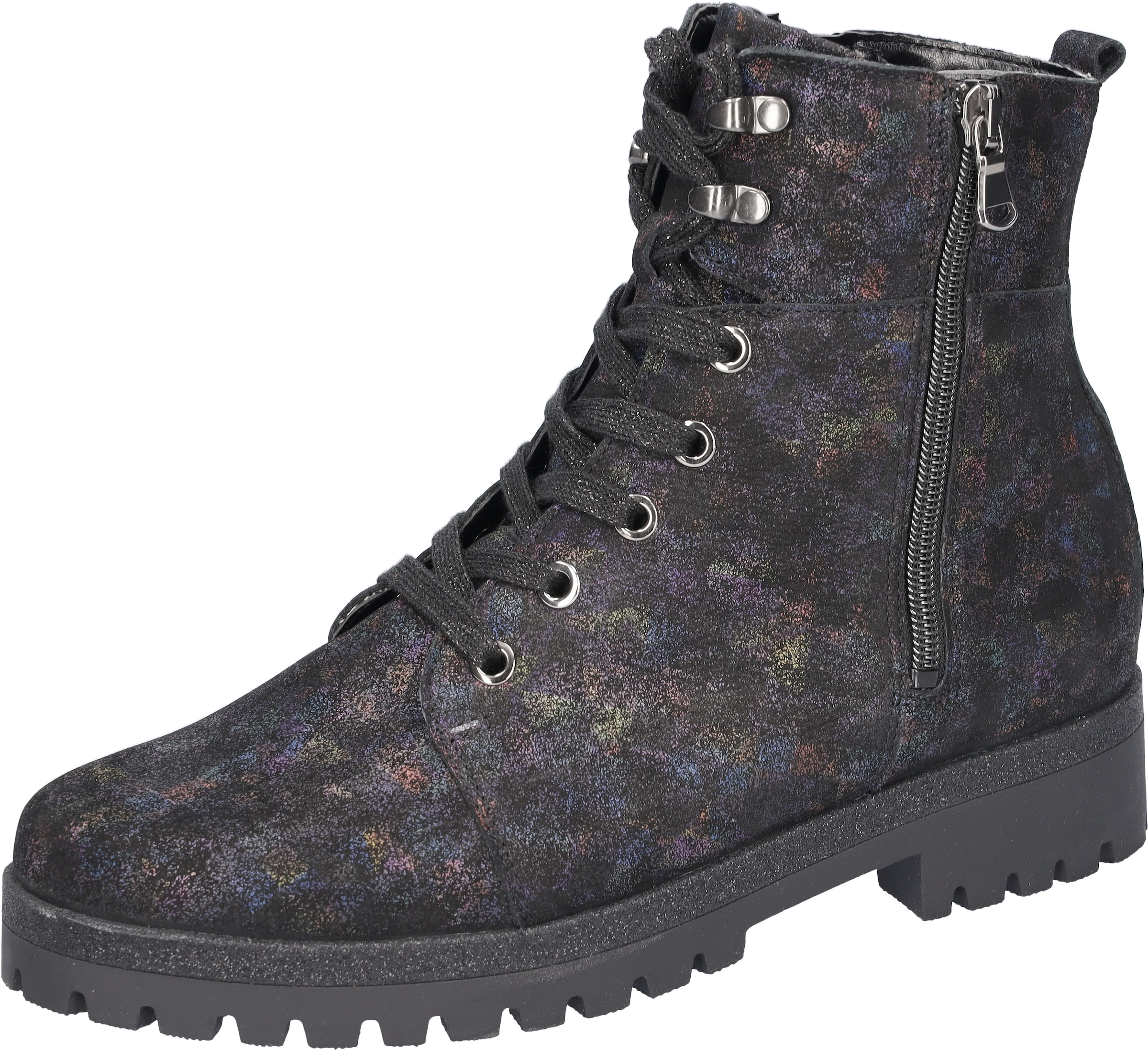 Waldläufer Schnürstiefelette »HANAKO«, Schnürboots, Komfortboots, mit zwei Reissverschlüsse, H-Weite
