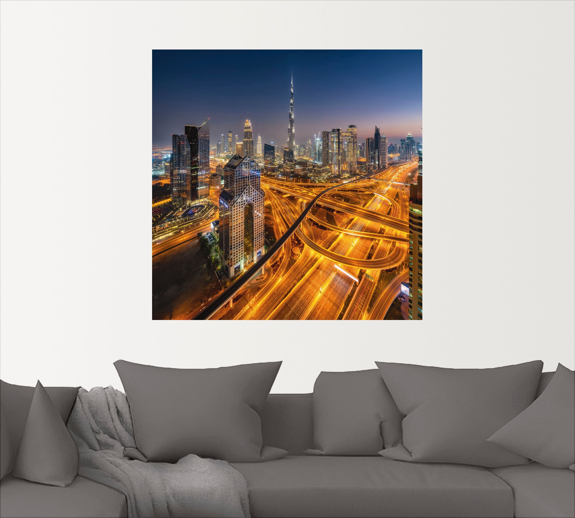 St.), bestellen (3 online | Jelmoli-Versand Asien, »Skyline Wandbild Dubai«, gedruckt Artland