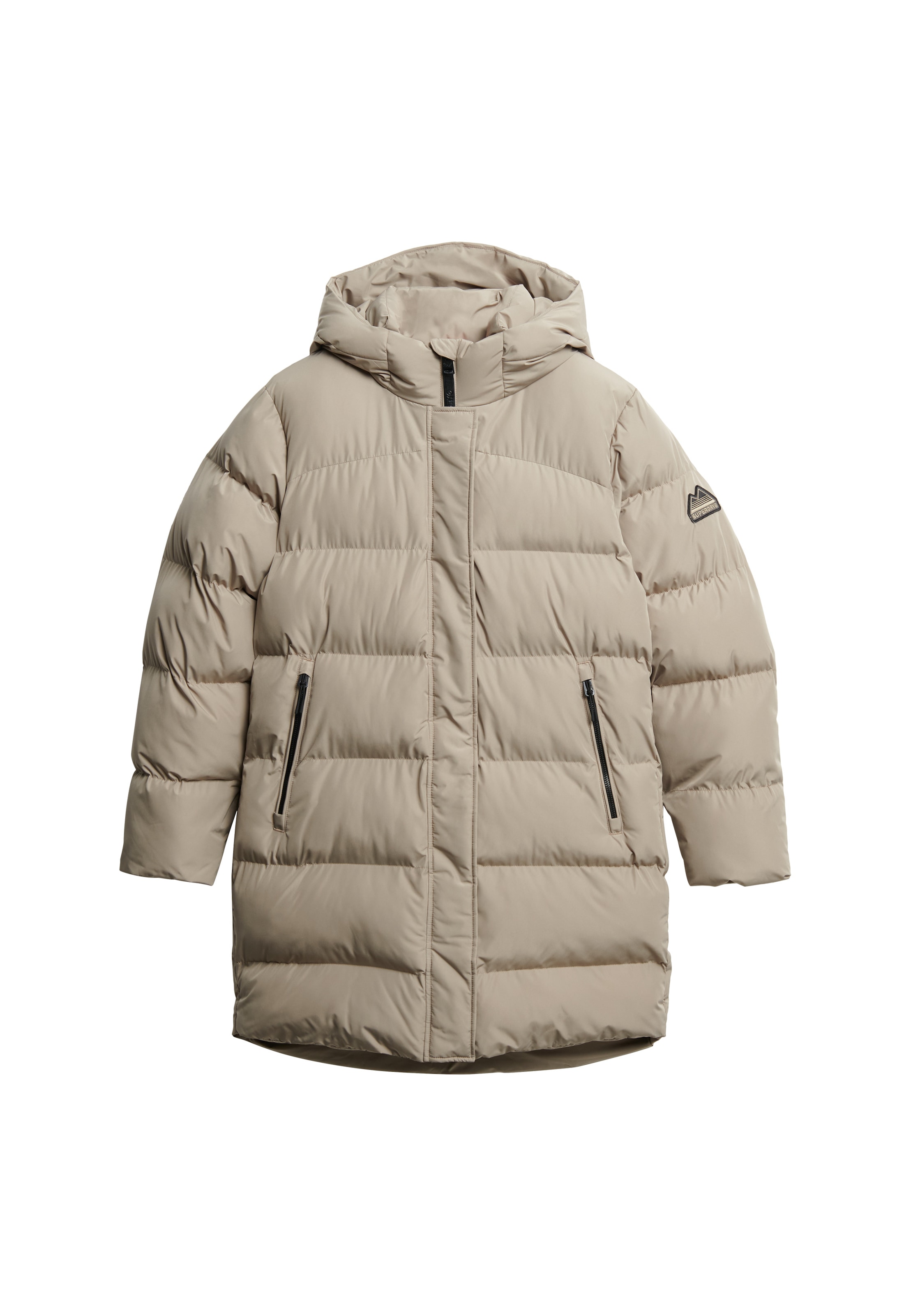 Superdry Steppjacke »HOODED SPORTS PUFFER MID JKT«, mit Kapuze