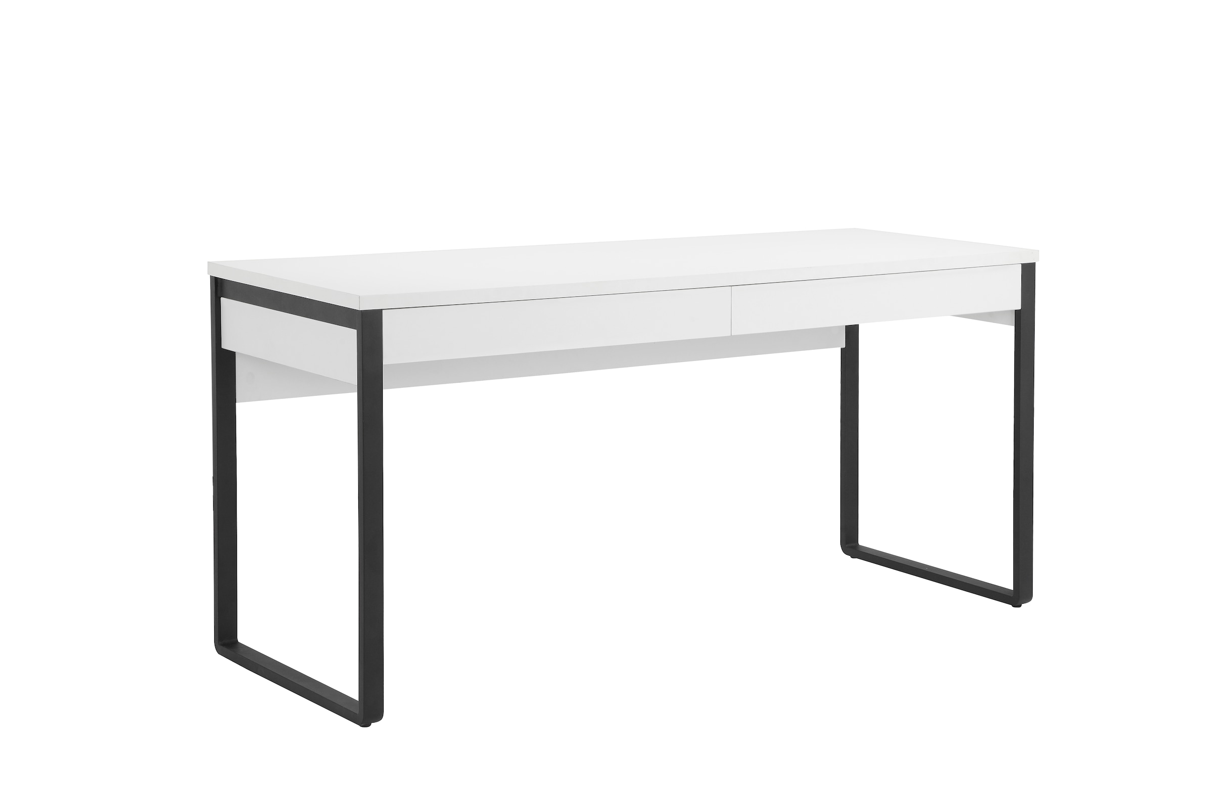 Places of Style Schreibtisch »Moid, Computertisch im modernen Design,«, Breite 120/140/160 cm, mit Metallbeinen & Schublade