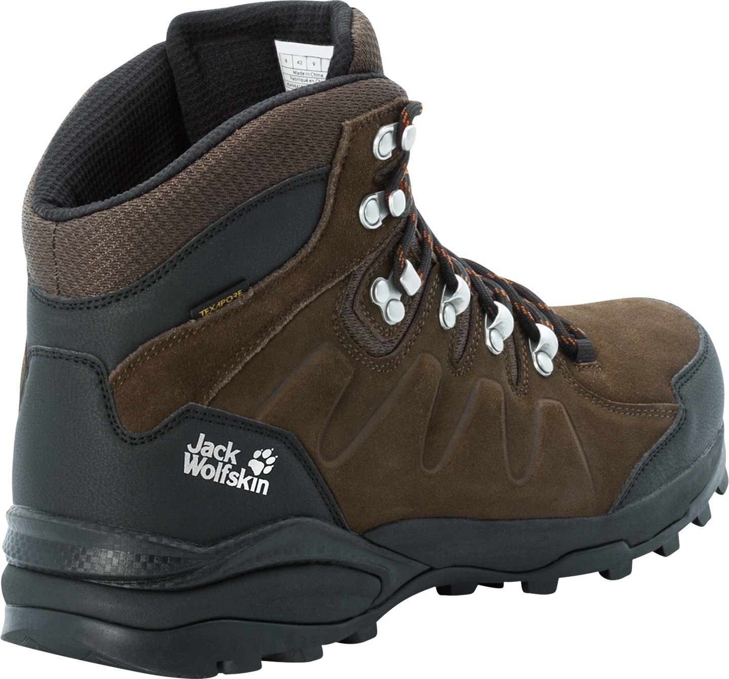 Jack Wolfskin Refugio Texapore Mid M Brown Hiking Boot 8