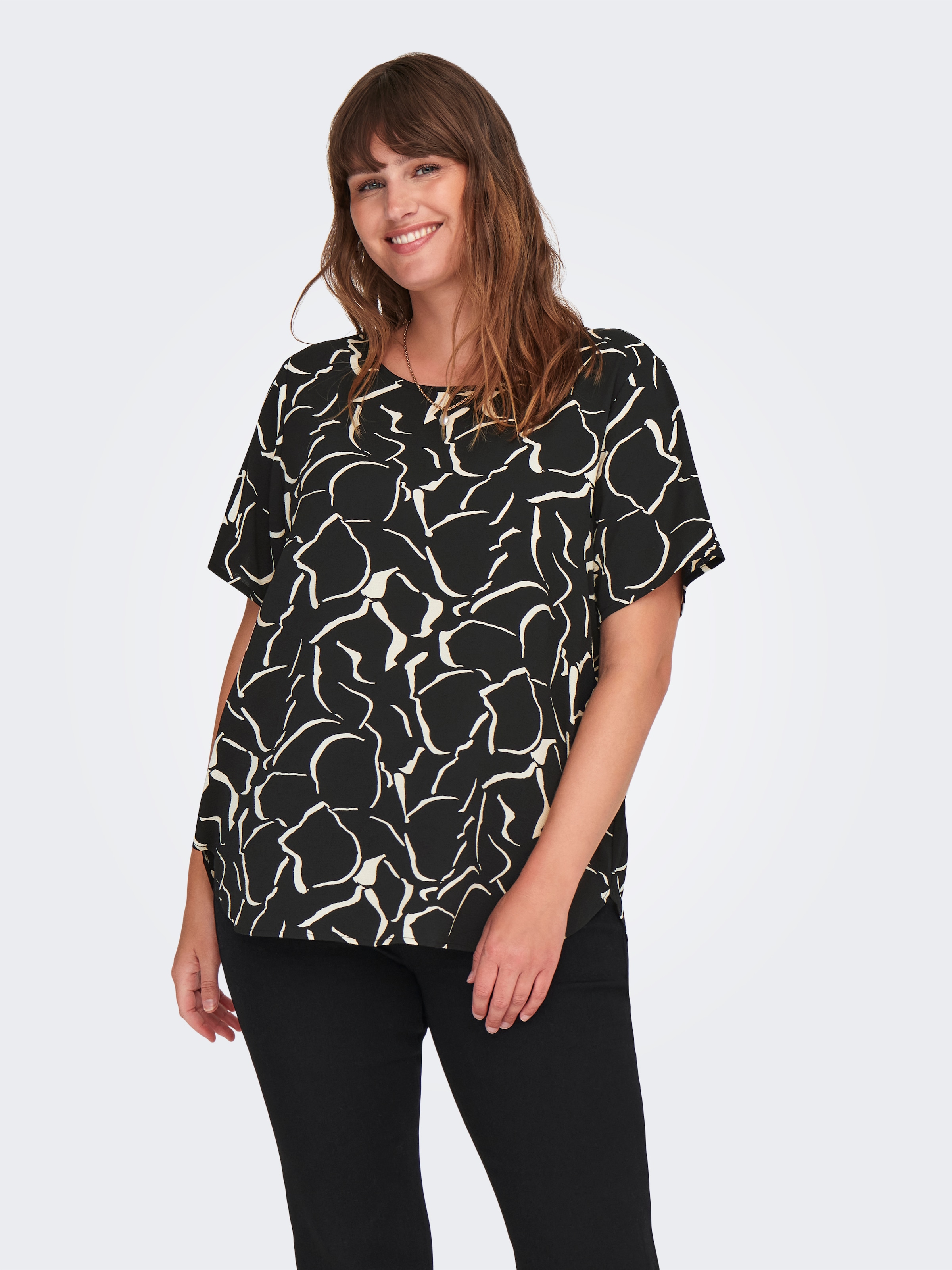 ONLY CARMAKOMA Shirtbluse »CARVICA SS TOP WVN NOOS«