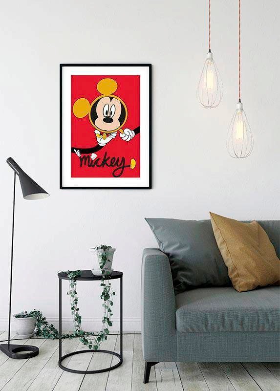 Komar Poster »Mickey Mouse Magnifying Glass«, Disney, (1 St.), Kinderzimmer, Schlafzimmer, Wohnzimmer