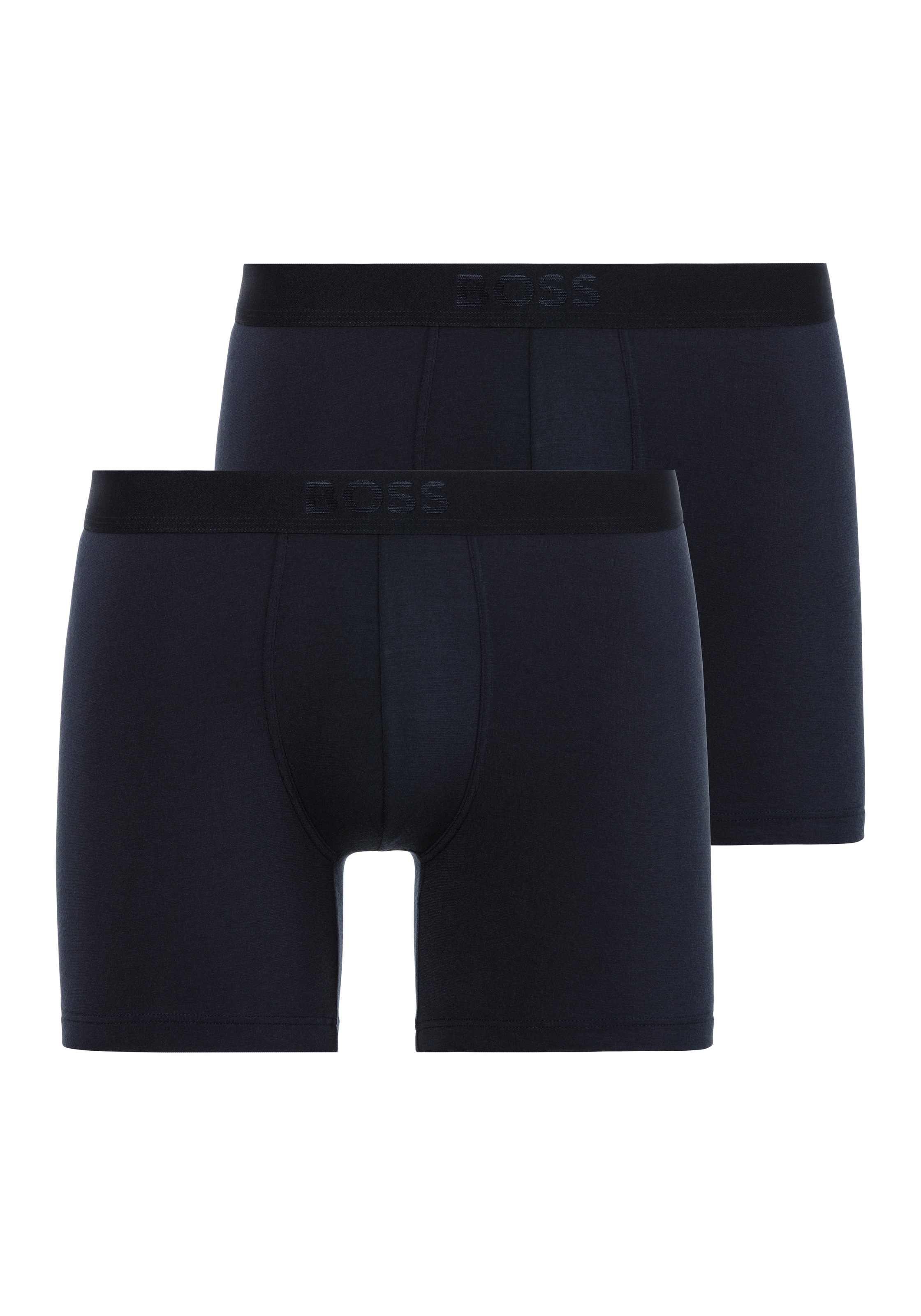 BOSS Boxer »BoxerBr 2P UltraSoft« Packung, 2er Pack, 2 Stk. mit tonalem BOSS Logo-Elastikbund