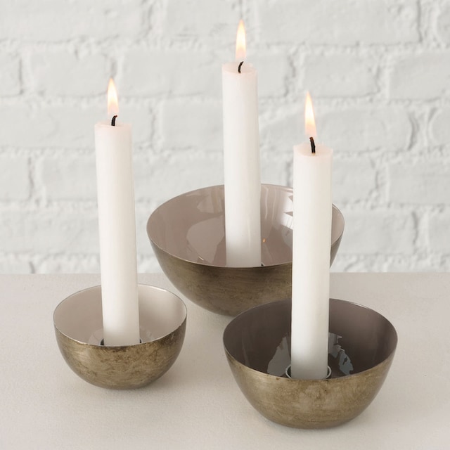 BOLTZE Kerzenhalter »Jaryn, Weihnachtsdeko«, (Set, 3 St.), aus Eisen, in  drei unterschiedlichen Grössen acheter en ligne | Jelmoli-Versand