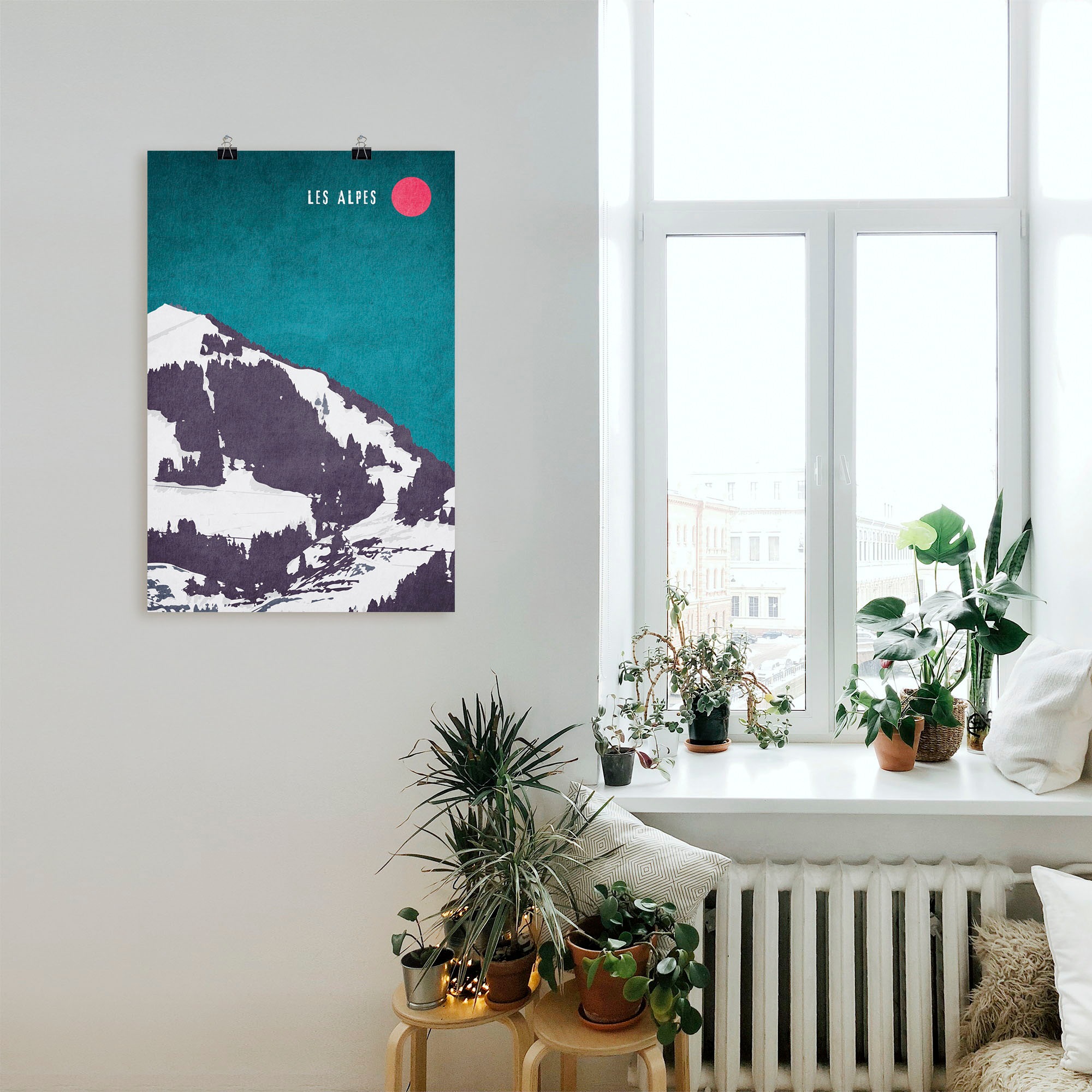 Artland Wandbild »Die Alpen«, Berge & Alpenbilder, (1 St.), als Alubild, Leinwandbild, Wandaufkleber oder Poster in versch. Grössen