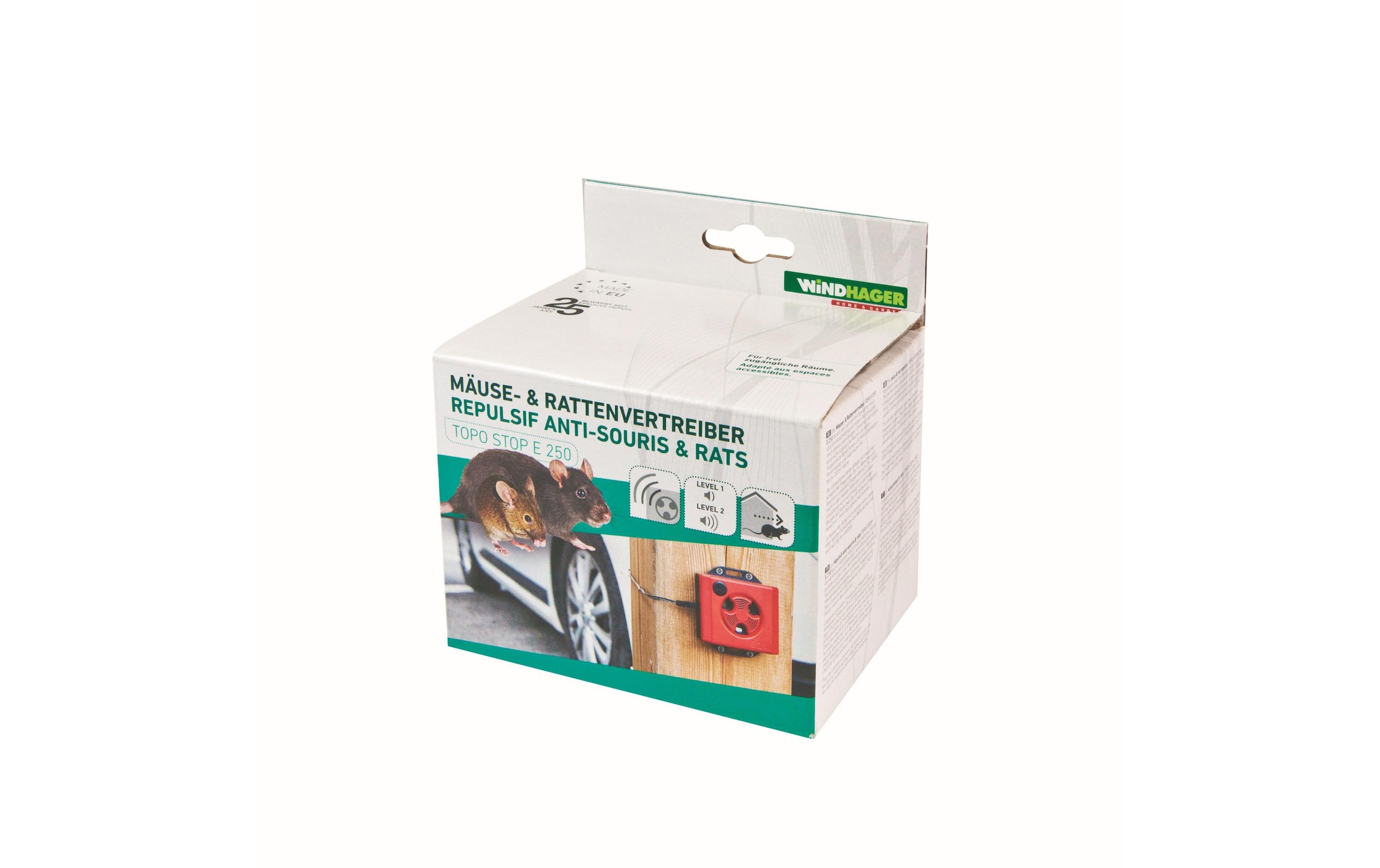 Windhager Ultraschall-Tierabwehr »TOPO STOP E 250«, (1 tlg.)