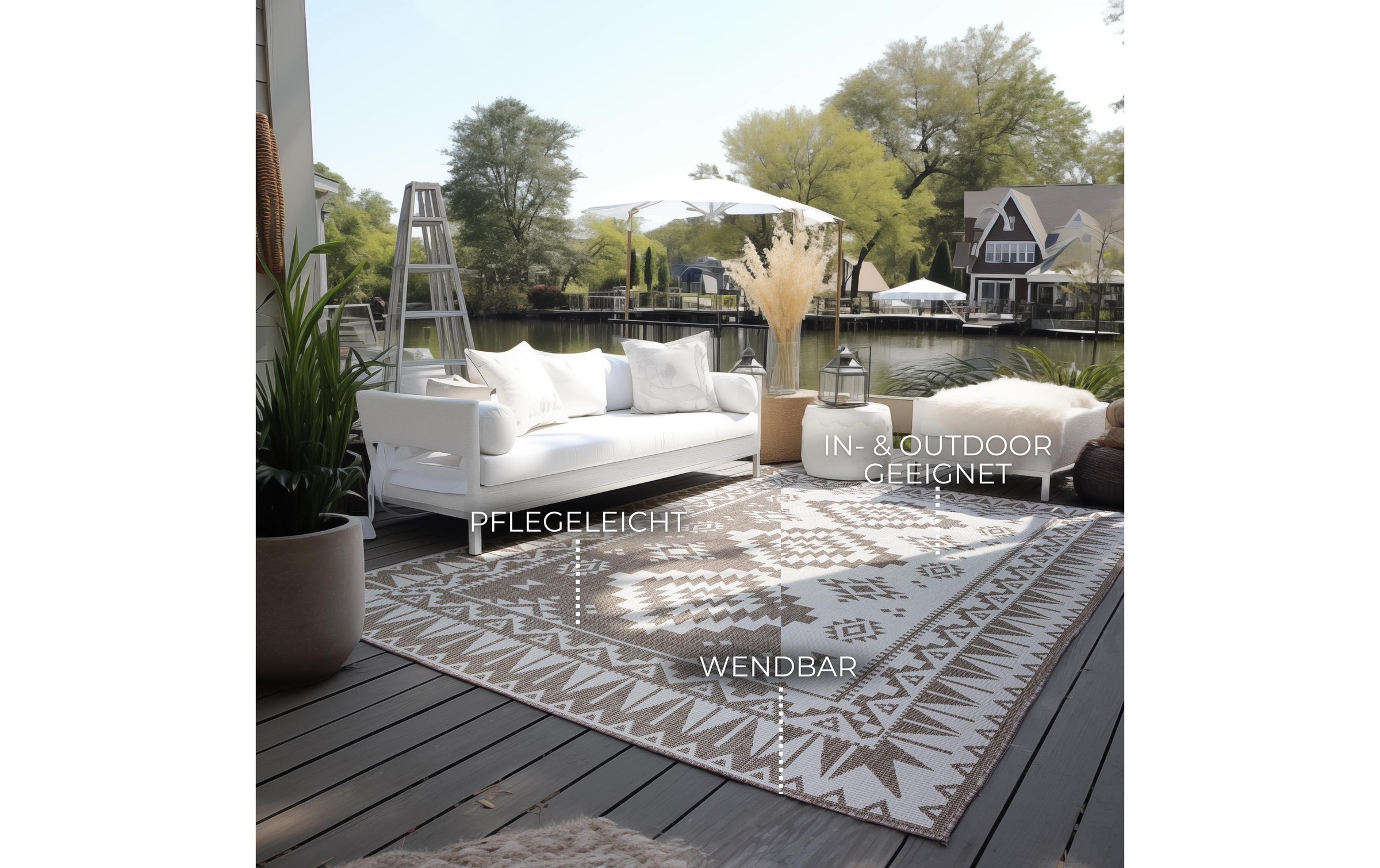 ELLE DECORATION Teppich »Dynamic 120 x 170 cm«