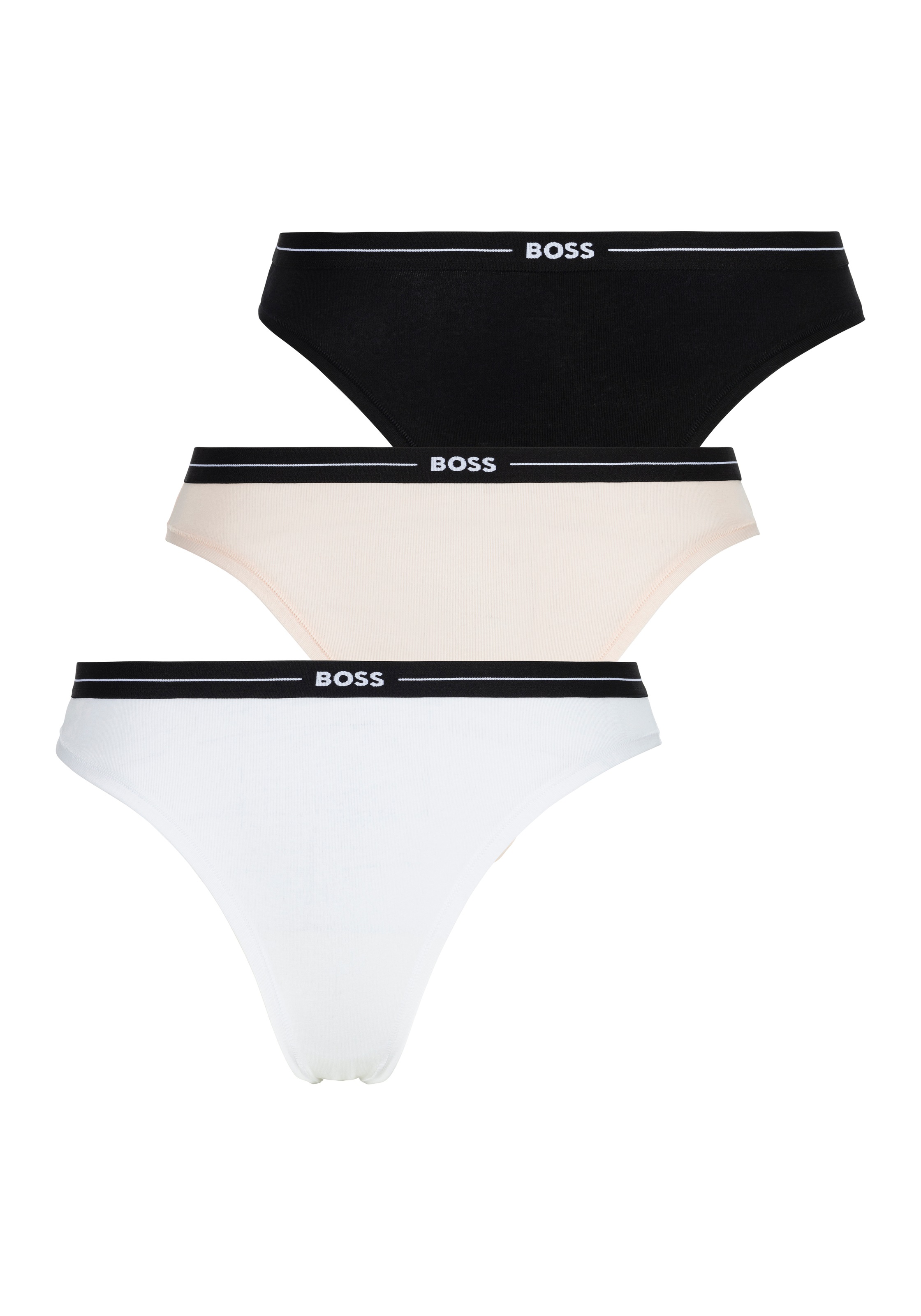 BOSS Slip »3P BRIEF« Packung, 3er, 3 Stk. mit elastischen Logobund