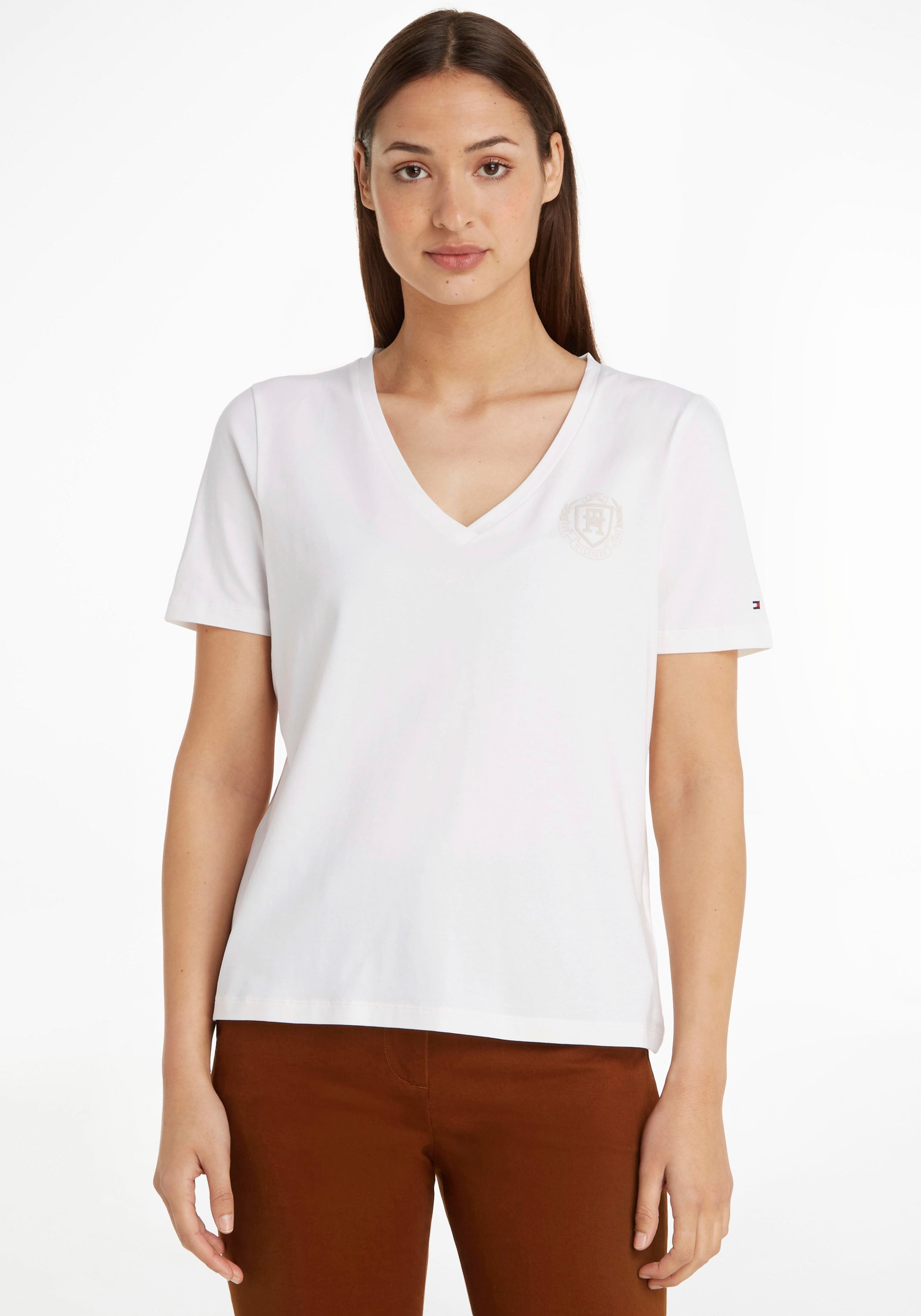 Tommy Hilfiger T-Shirt, mit Jelmoli-Versand shoppen online Markenlabel 