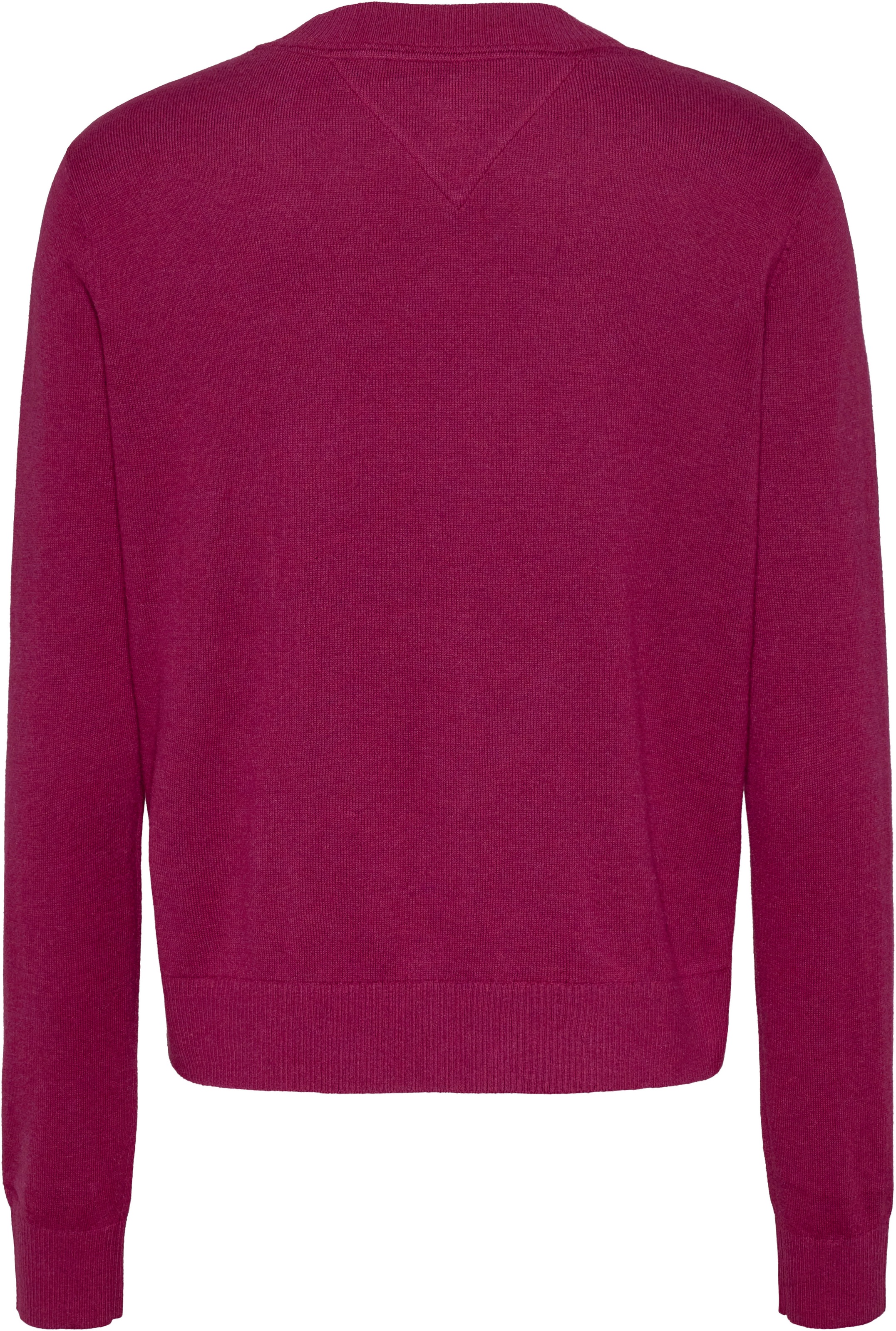 Tommy Jeans Strickpullover »TJW ESSENTIAL VNECK SWEATER EXT«, mit Logostickerei