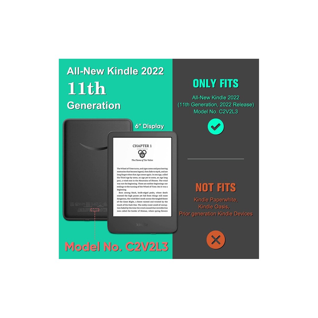 Amazfit E-Book »Reader Schutzhülle Kindle Touch 2022«