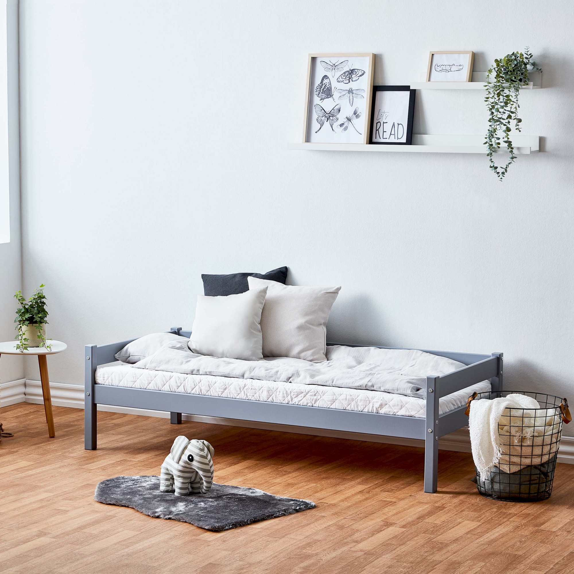 Home affaire Kinderbett »ECO One, Einzelbett, skandinavisches Design« wahlweise mit Matratze, Liegefläche 70x160 cm