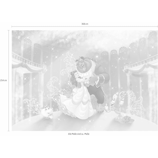 ✵ Komar Fototapete »Beauty and the Beast«, 368x254 cm (Breite x Höhe),  inklusive Kleister online bestellen | Jelmoli-Versand