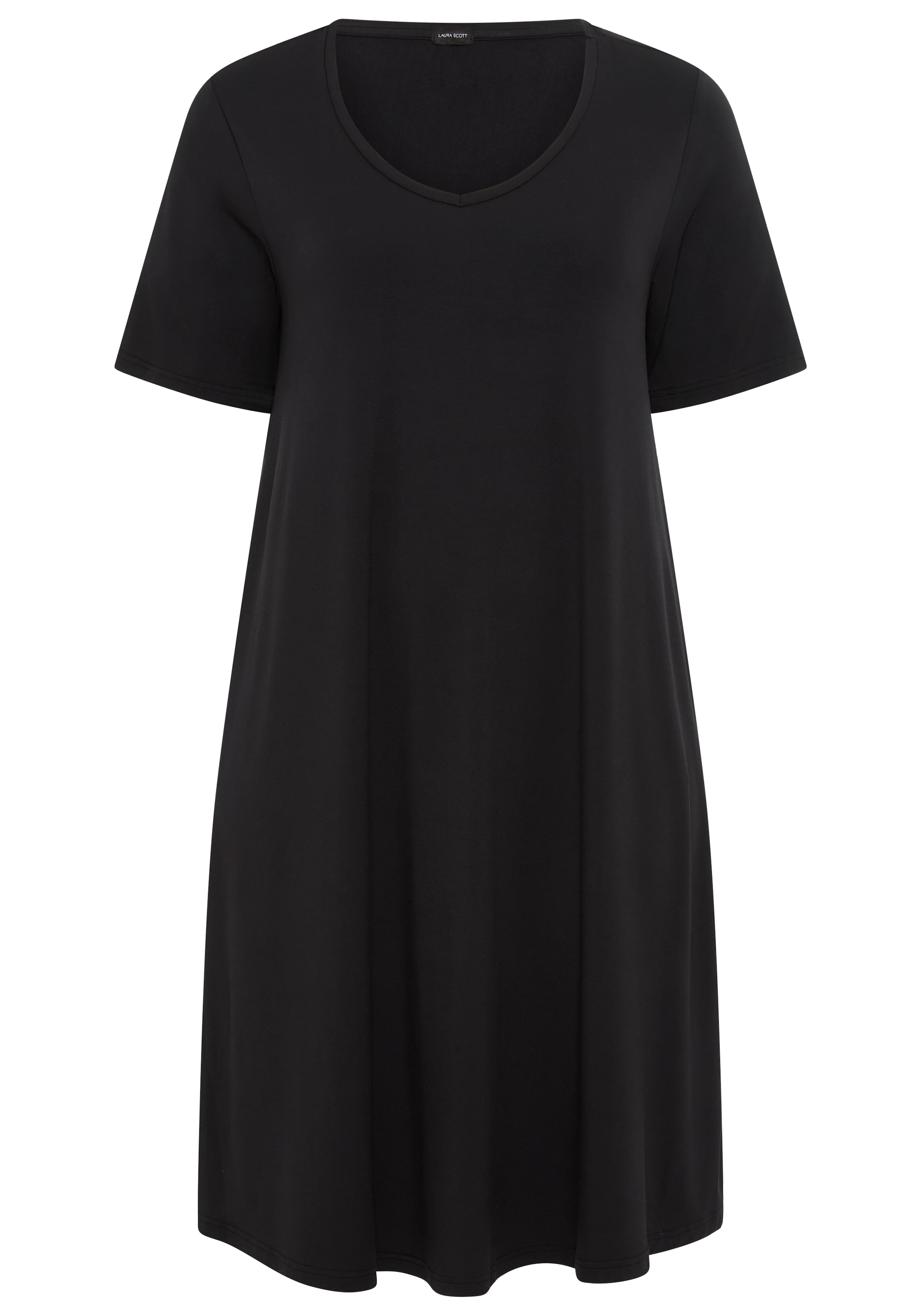 Laura Scott CURVE Jerseykleid, in leicht ausgestellter, fliessender Wickelform - GROSSE GRÖSSE