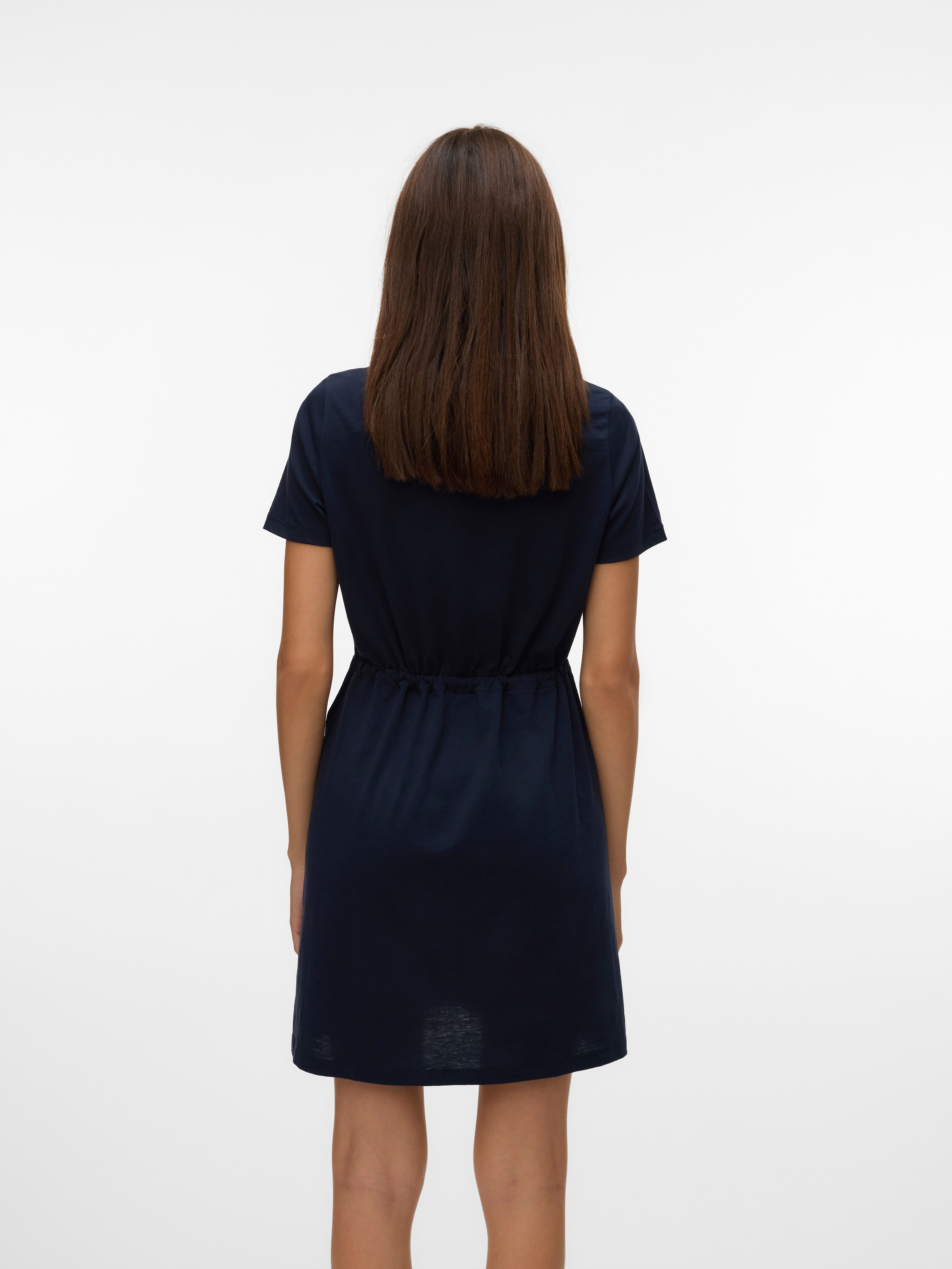 Vero Moda Shirtkleid »VMLUNA SS SHORT STRING DRESS JRS NOOS«, Sommerkleid