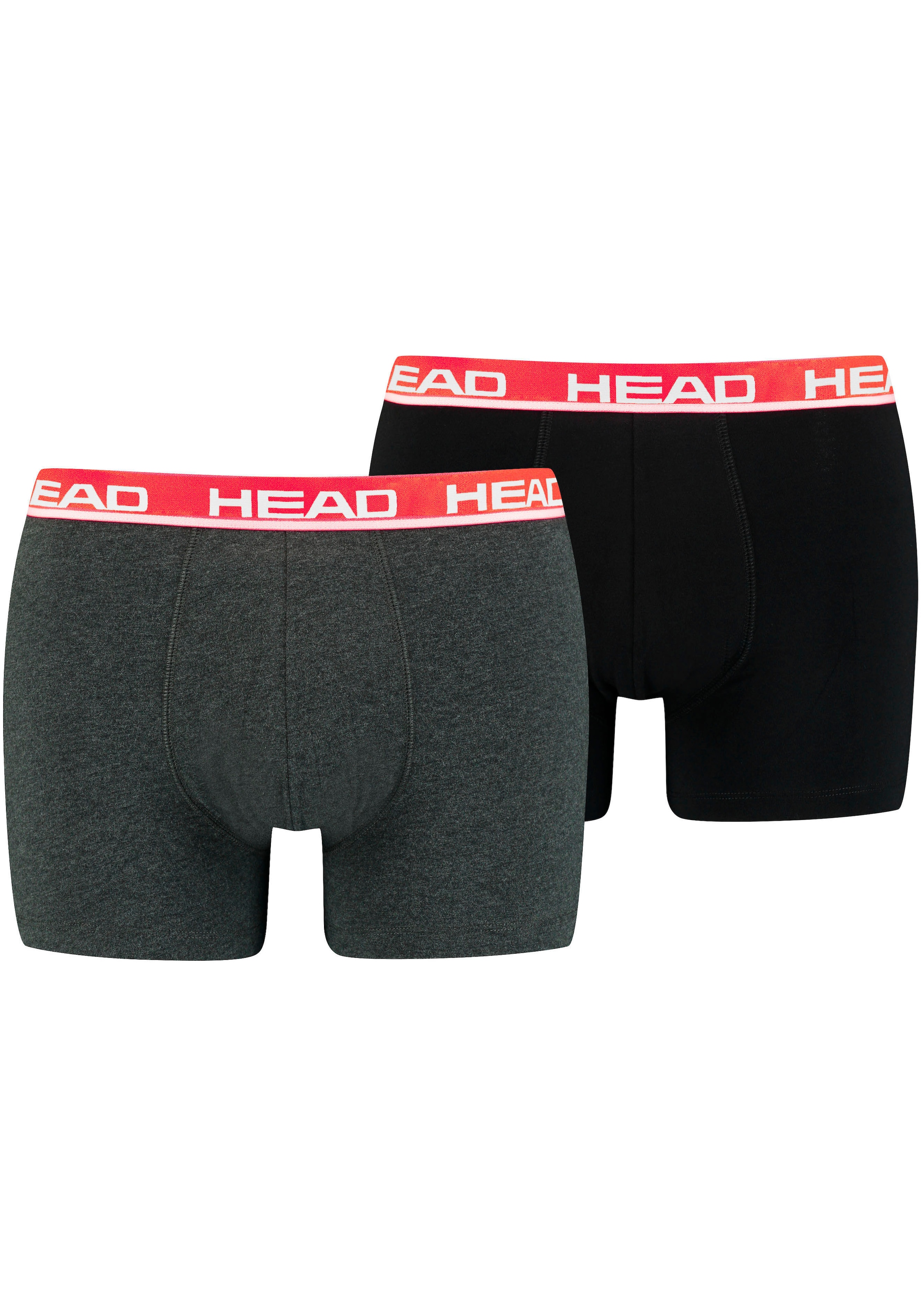 Head Boxershorts »HEAD BASIC BOXER 2P«, (2er Pack), mit elastischem Logobund