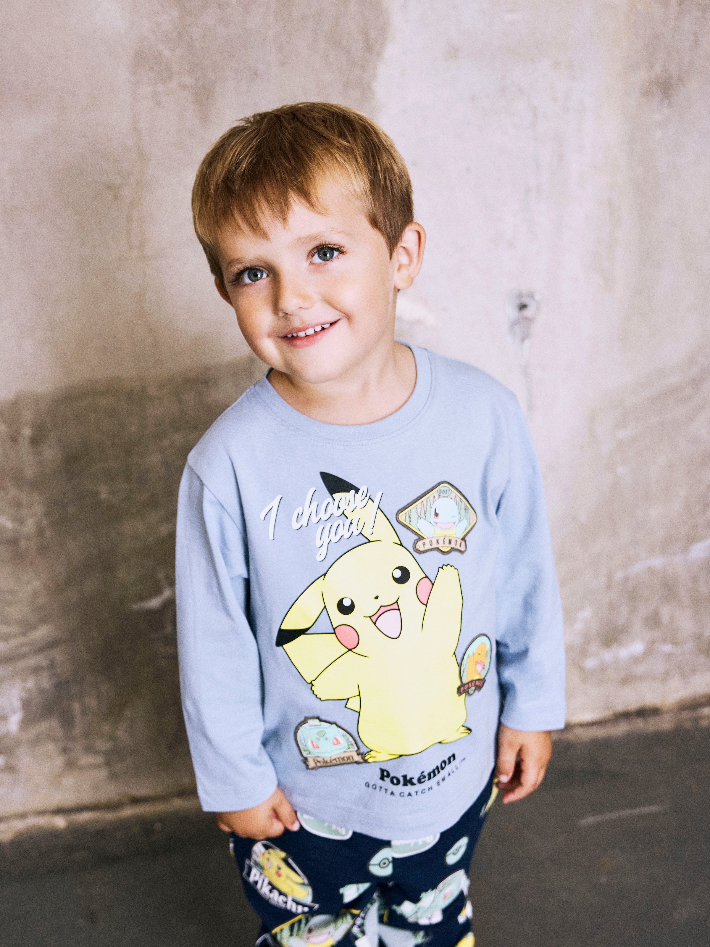 Name It Langarmshirt »NMMJUMBO POKEMON NREG LS TOP BOX SKY«
