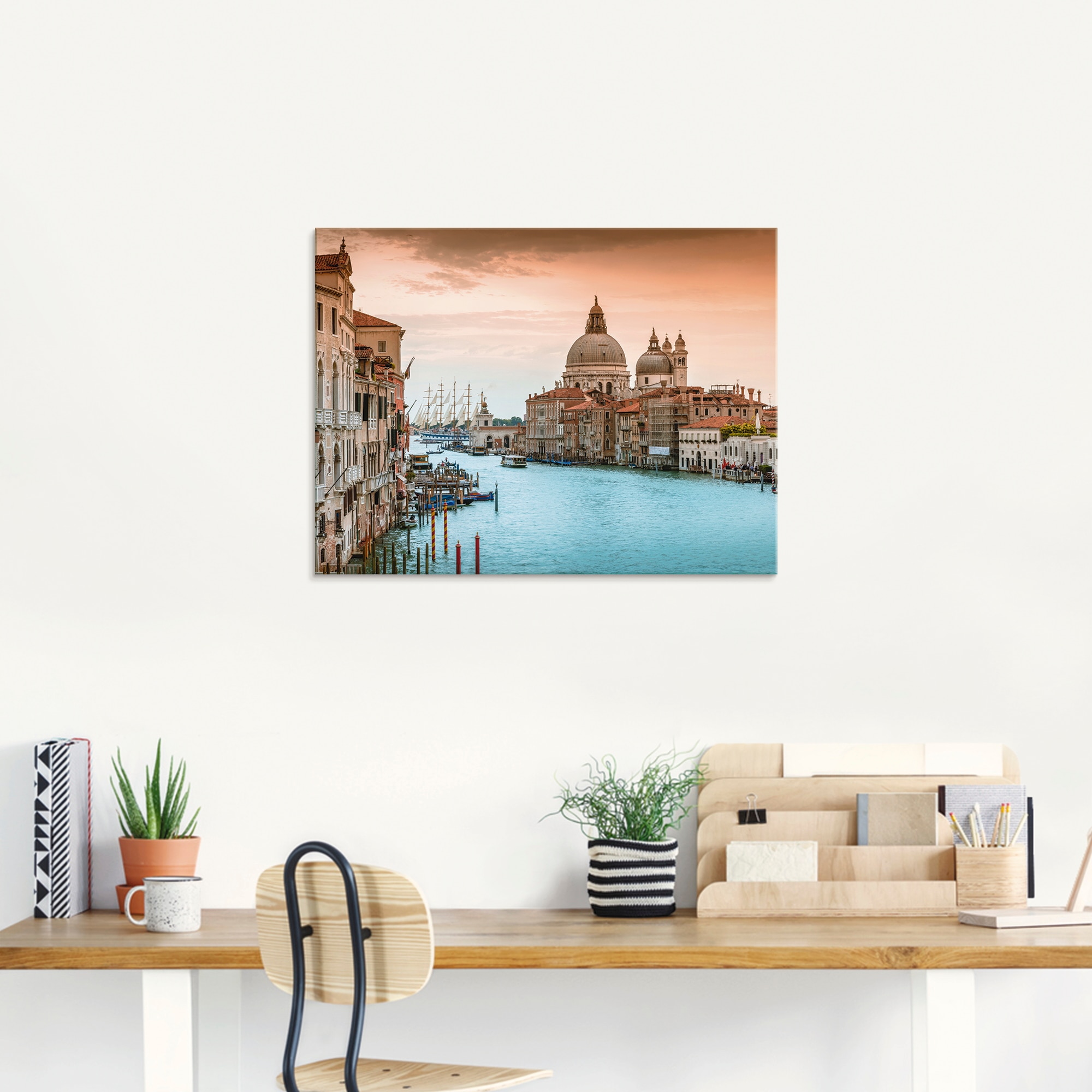 Artland Glasbild »Venedig Canal Grande I«, Italien, (1 St.), in verschiedenen Grössen