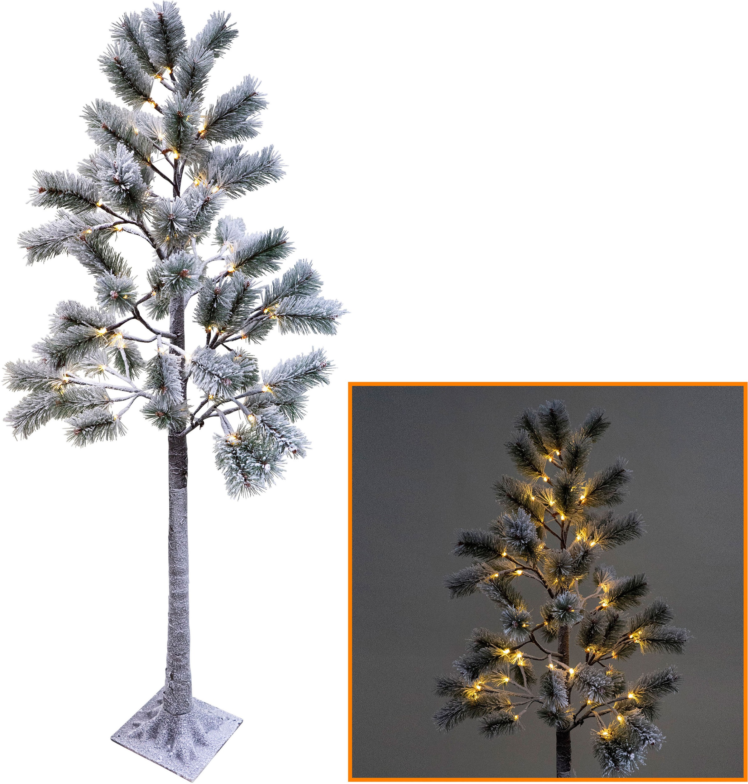 NOOR LIVING Dekolicht »LED Kieferbaum mit Schnee, Weihnachtsdeko aussen«,  mit 72 LEDs, für den Aussenbereich online shoppen | Jelmoli-Versand