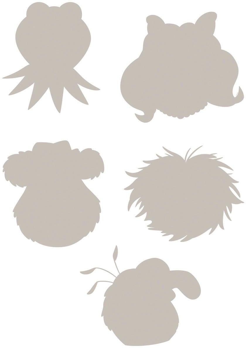 Komar Wandtattoo »Muppets - Grösse 50 x 70 cm«, (5 St.), selbstklebend, Wandsticker, Kinderzimmer