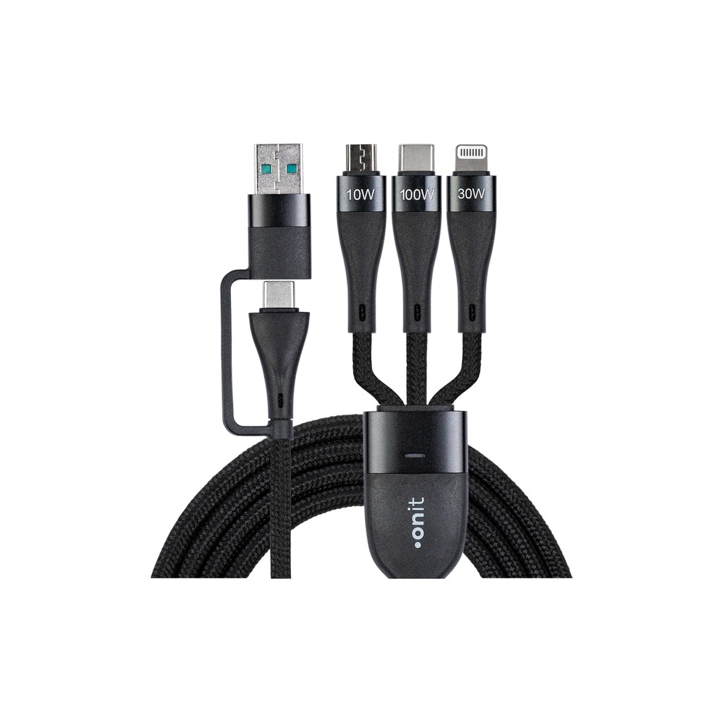onit USB-Kabel »2.0-Kabel USB A/USB C - Lightning/Micro-USB B/USB C«