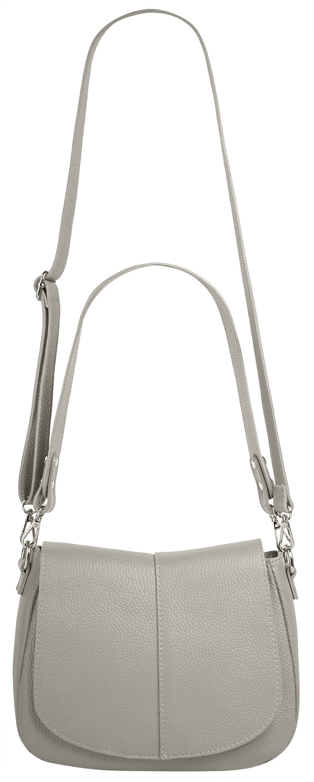 Cluty Umhängetasche, echt Leder, Made in Italy