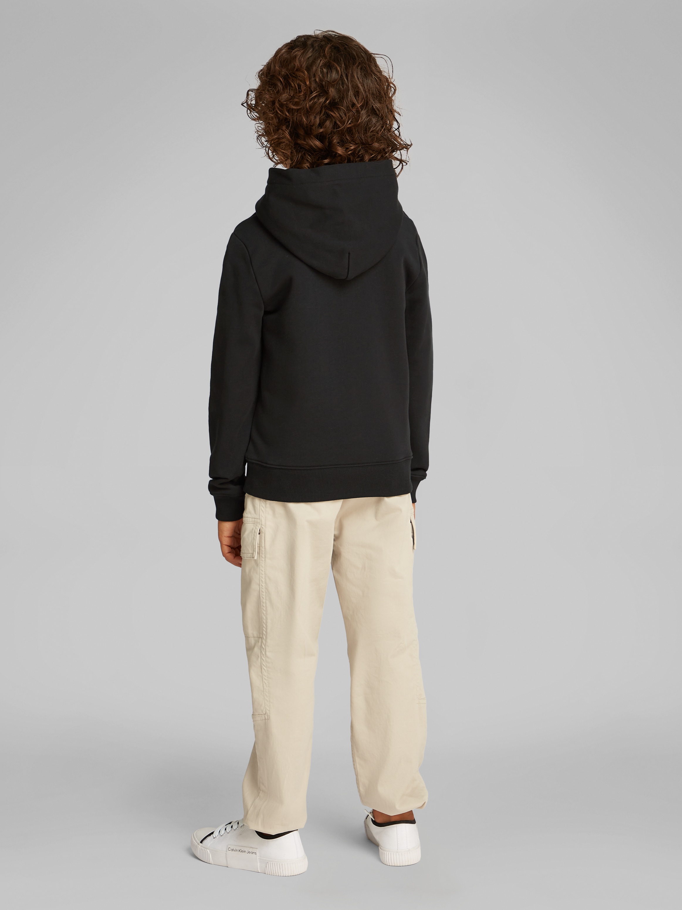 Calvin Klein Jeans Kapuzensweatshirt »Inst. Logo Reg. Terry Hoodie«, für Kinder bis 16 Jahre und mit Logoschriftzug