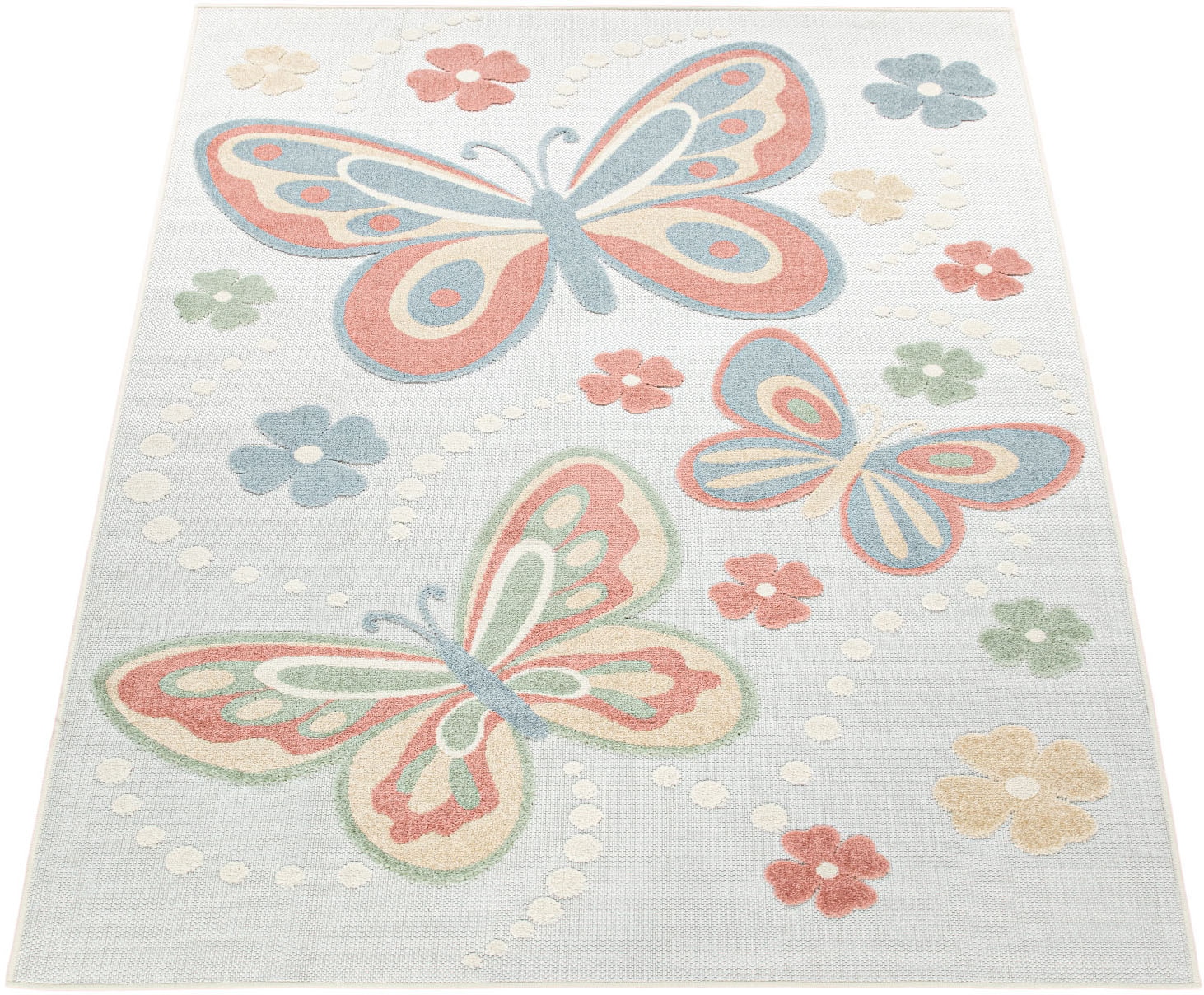 Paco Home Kinderteppich »Tweet 466«, rechteckig, Flachgewebe, Hoch-Tief-Effekt, Motiv... kaufen