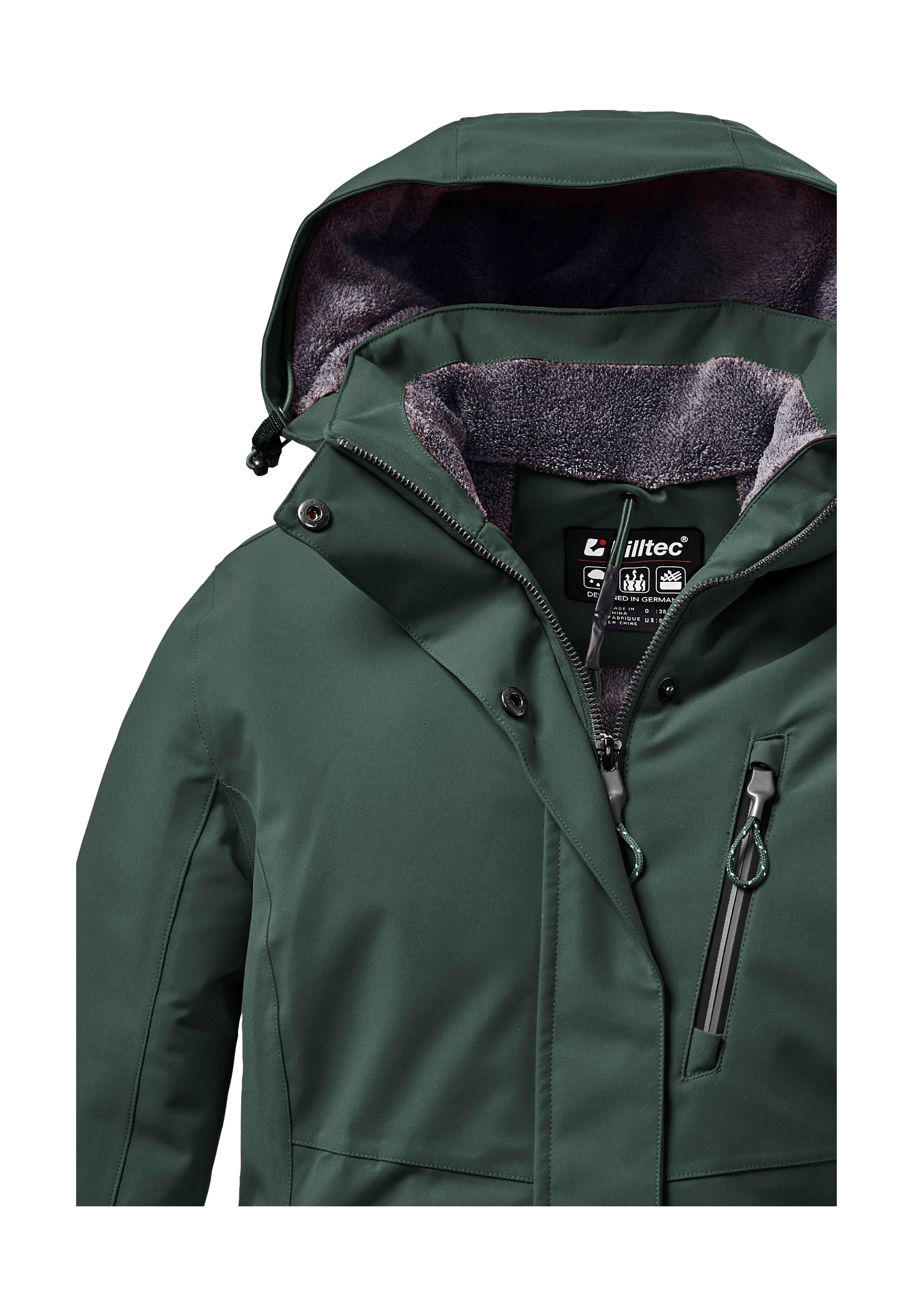 Killtec Outdoorjacke »KOW 140 WMN JCKT«, Wasserdichte Damenjacke, atmungsaktiv, abnehmbare Kapuze