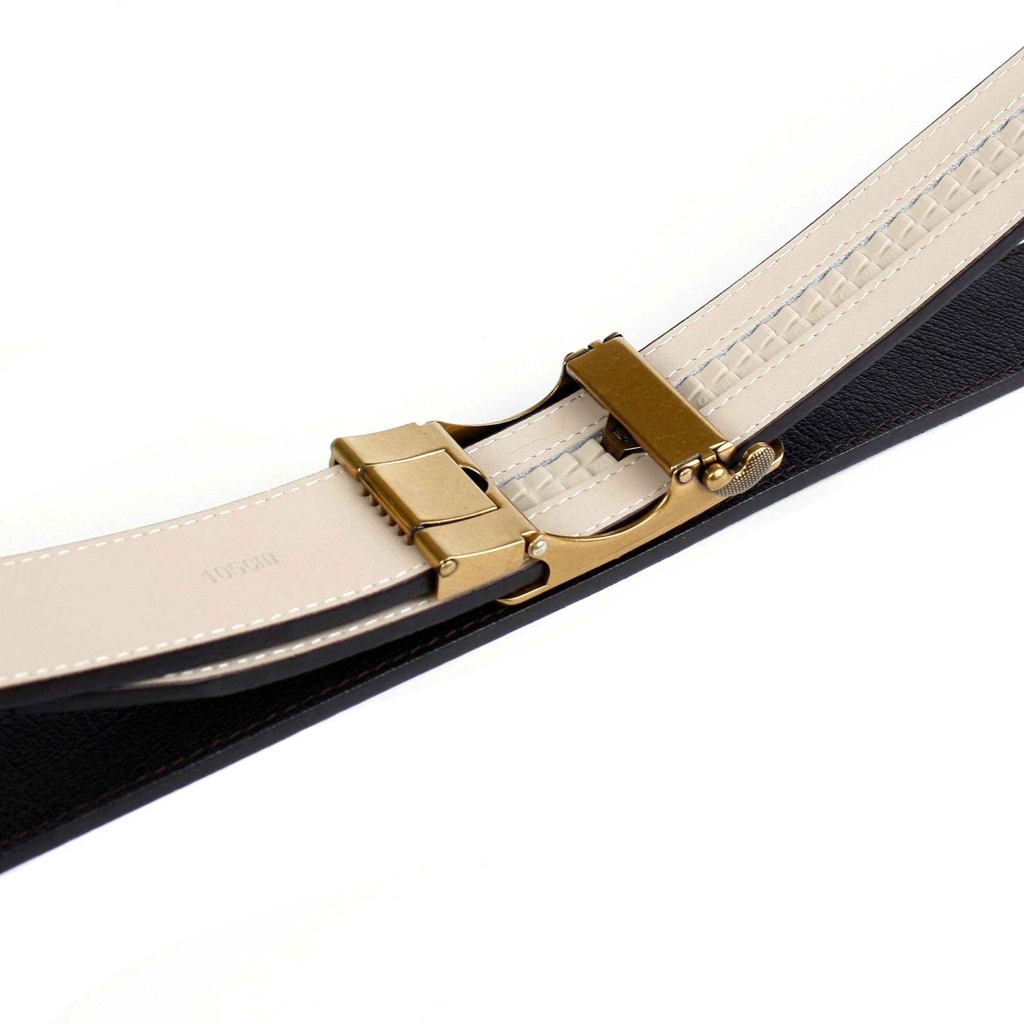 Anthoni Crown Ledergürtel, mit goldfarbener Schliesse in gehämmerter Optik  online shoppen | Jelmoli-Versand
