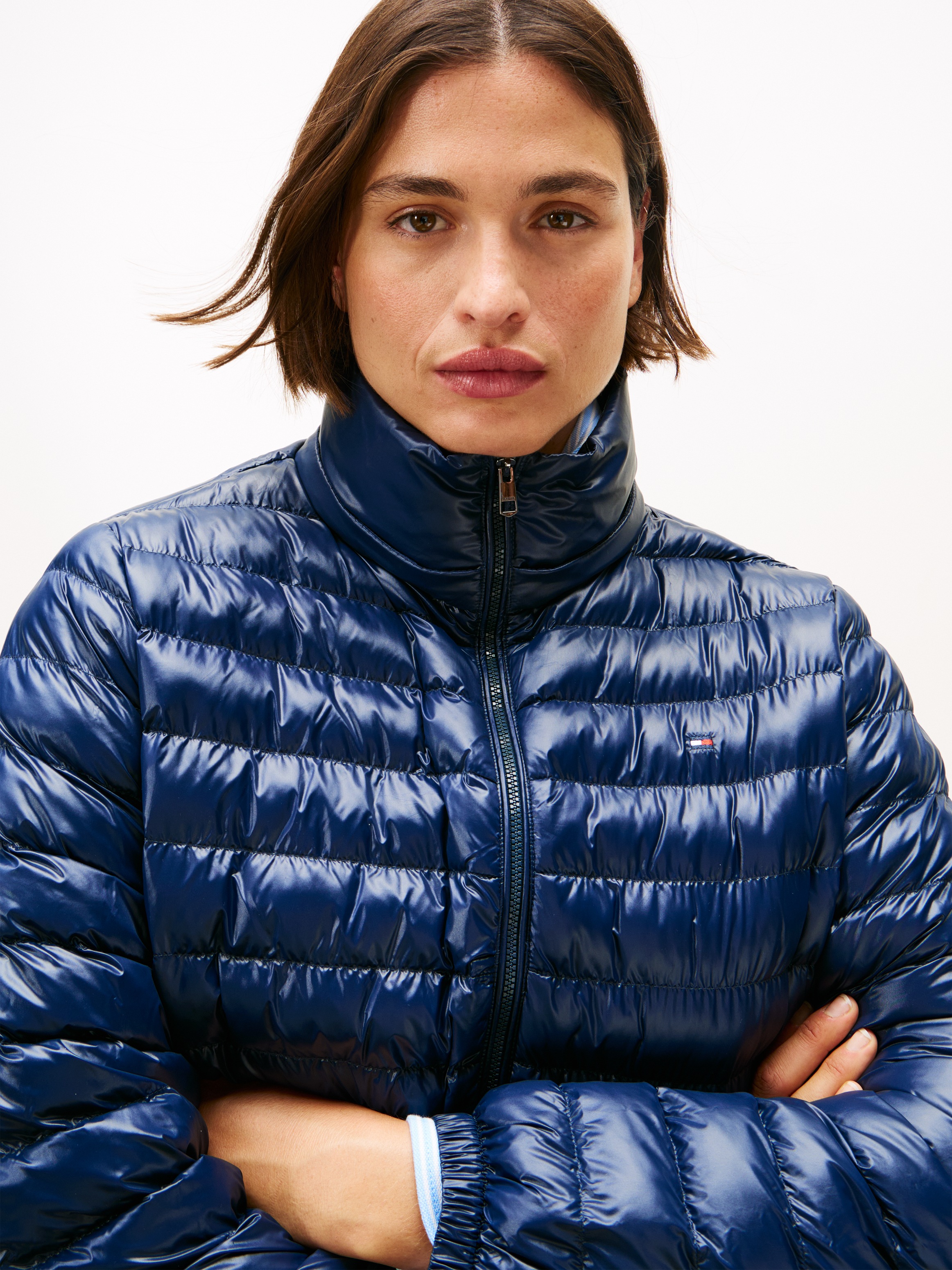 Tommy Hilfiger Curve Steppjacke »CRV LW PADDED SLIM JACKET«, mit Kapuze, in grossen Grössen