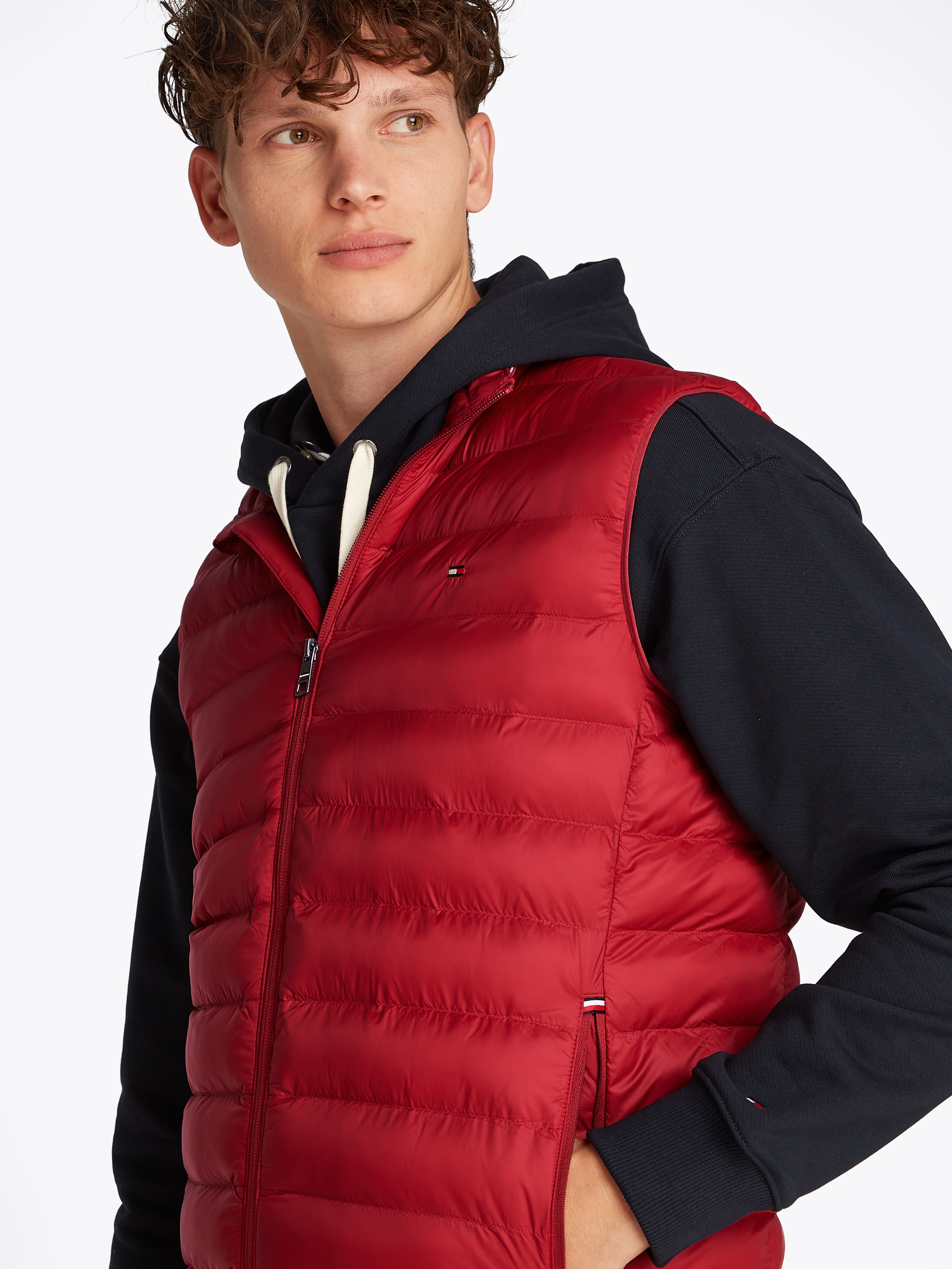 Tommy Hilfiger Steppweste »PACKABLE RECYCLED VEST«, mit Logostickerei