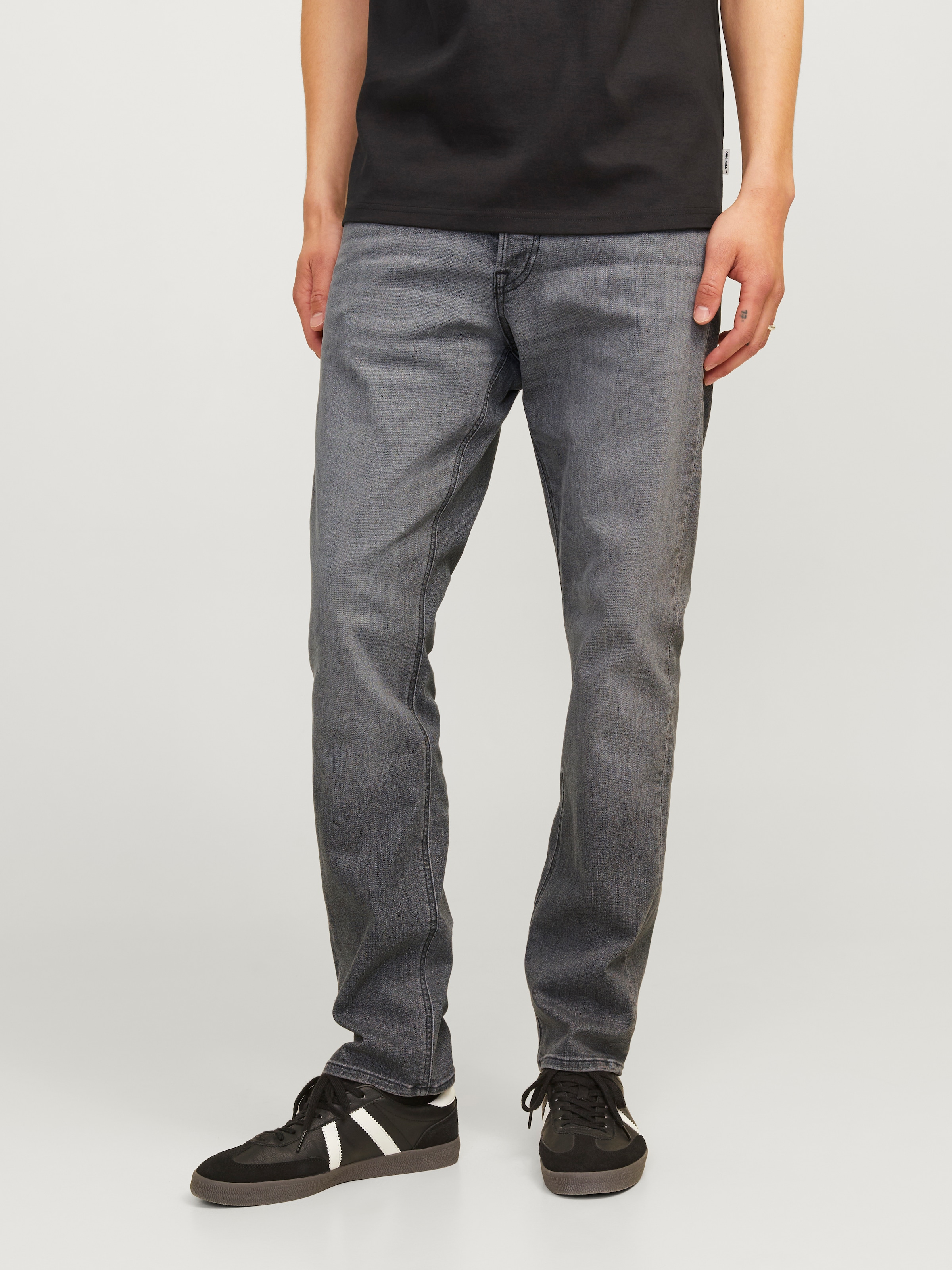 Jack & Jones Slim-fit-Jeans »JJIGLENN Slim-Fit mit Stretch und praktischer 5-Pocket-Form«, mit Abriebeffekten