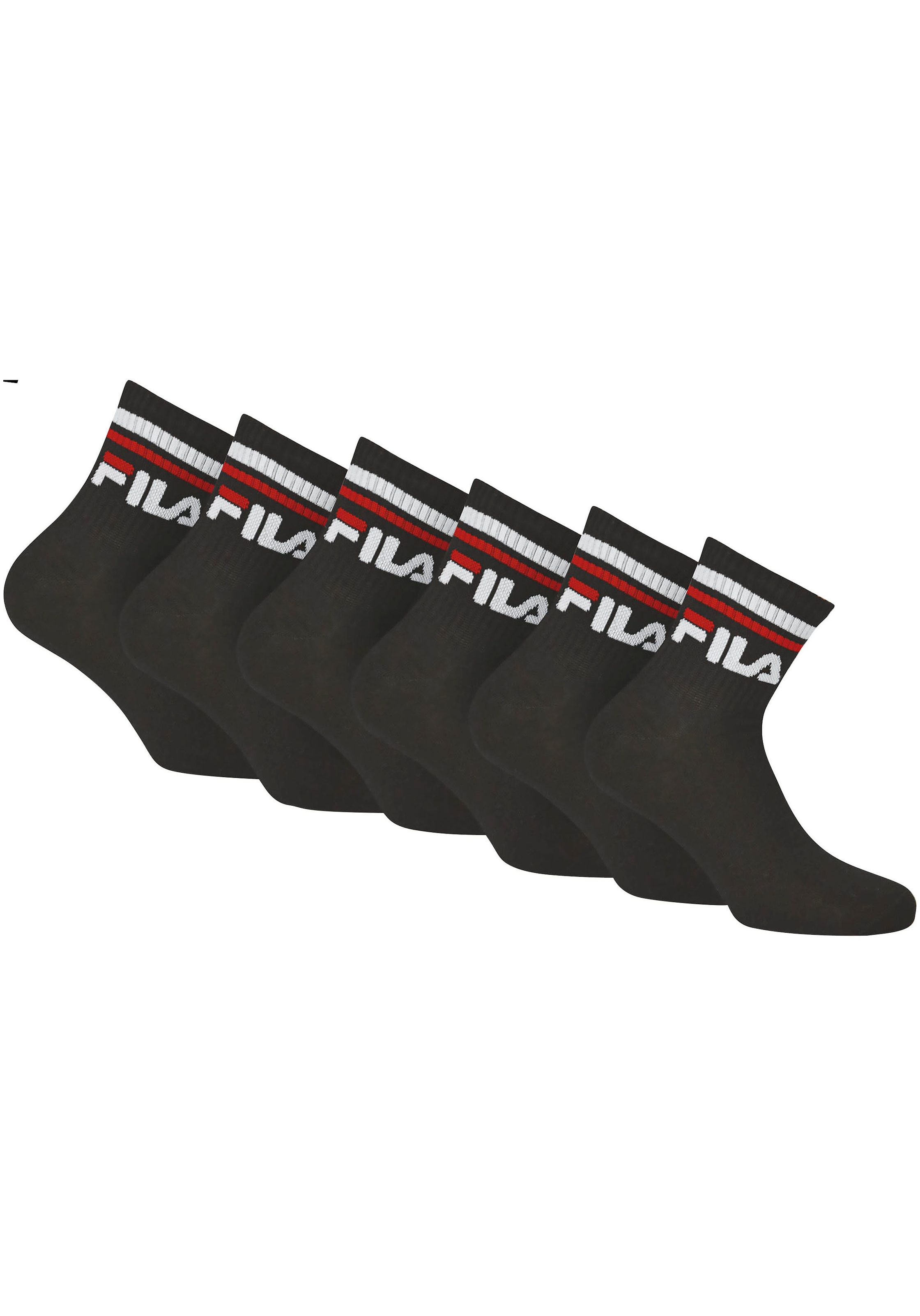 Fila Sportsocken, (6er Pack), mit Logo-Schriftzug