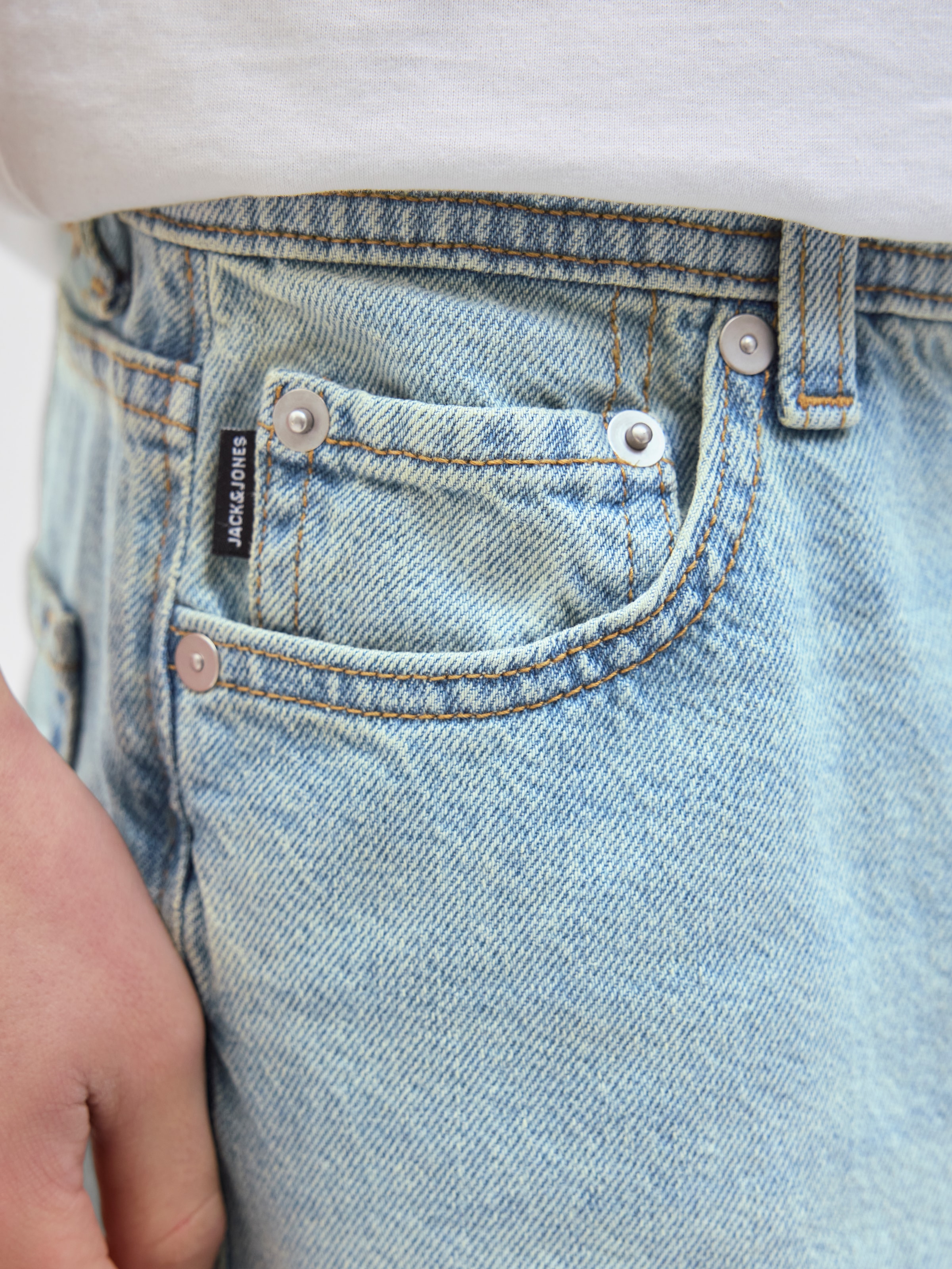 Jack & Jones Junior Shorts »JJIALEX mit Relaxed Fit und hoher Taille«, unifarben, modisch, relaxed fit, Web
