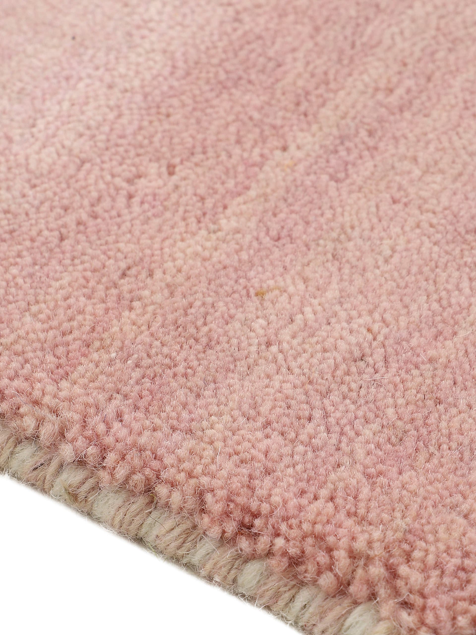 carpetfine Wollteppich »Gabbeh Uni«, rund, 15 mm Höhe, reine Wolle handgewebt, Gabbeh Tiermotiv warmes Raumklima viele Grössen