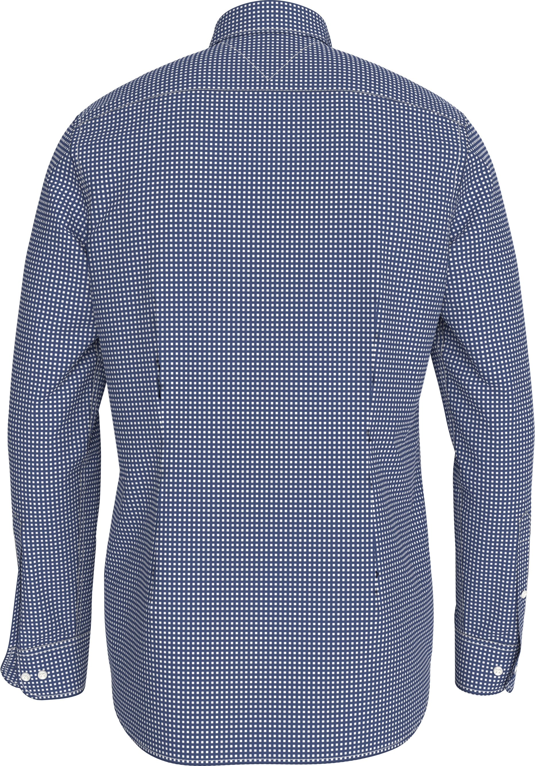 Tommy Hilfiger Businesshemd »MICRO PRINT SF SHIRT«, kleinkariert gemustert