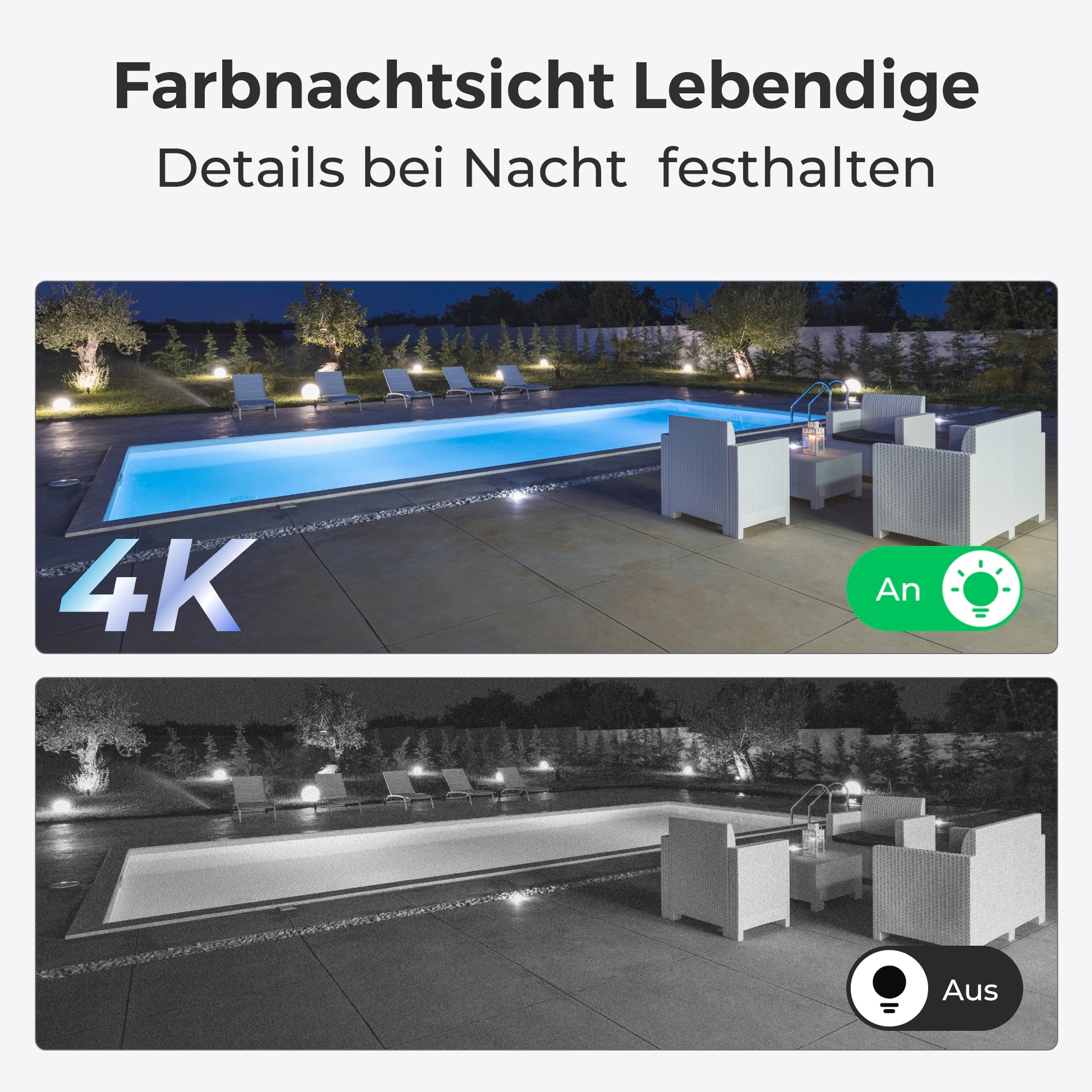 Reolink Überwachungskamera »P334 - Smart 4K 8MP UHD Outdoor PoE Sicherheitskamera«, Aussenbereich, unterstützt 256GB & Personen-/Fahrzeug-/Tiererkennung