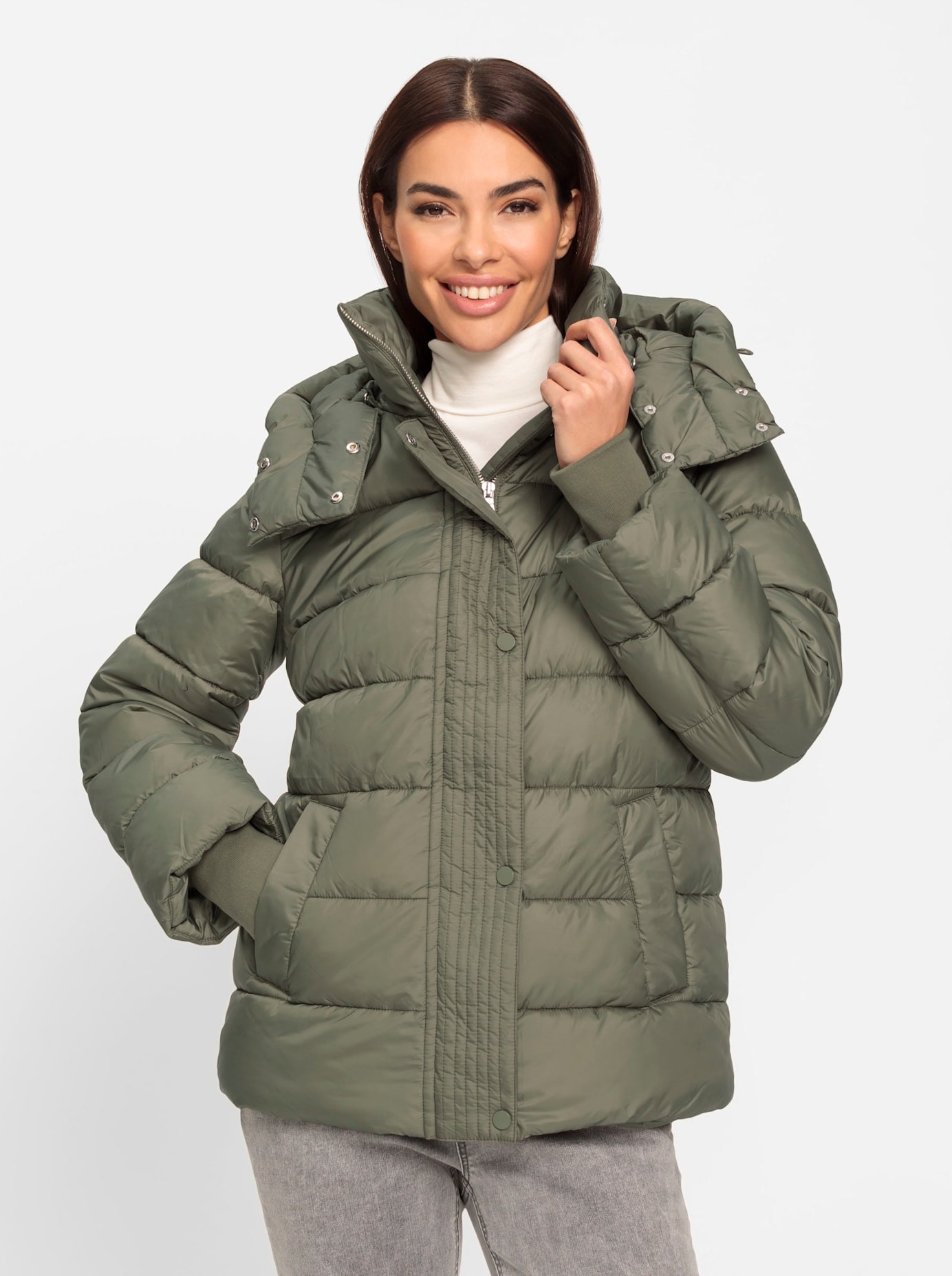 heine Steppjacke, mit Kapuze